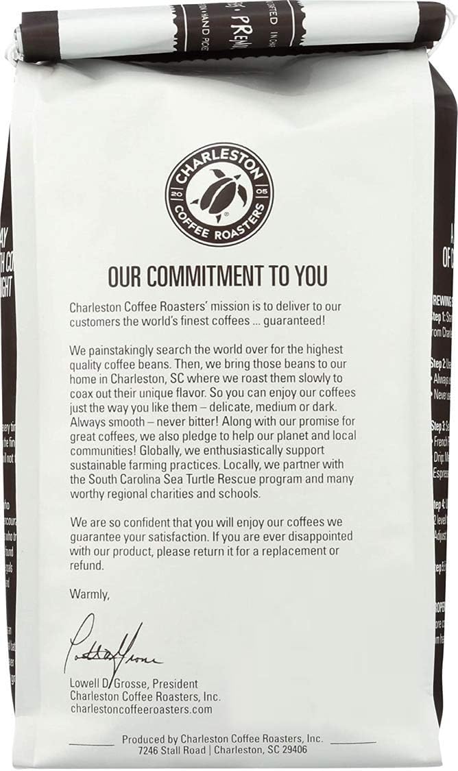 Charleston Coffee Roasters Breakfast Blend – Organic Whole Bean, 28oz, Medium Roast