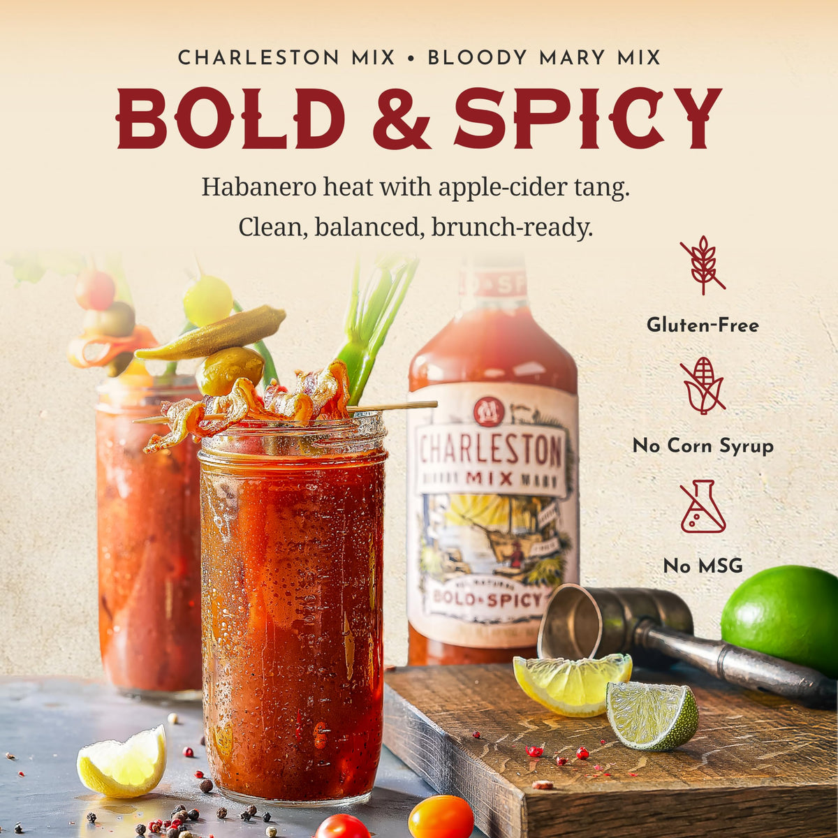 Charleston Mix Bold & Spicy 32 oz – 2-Pack