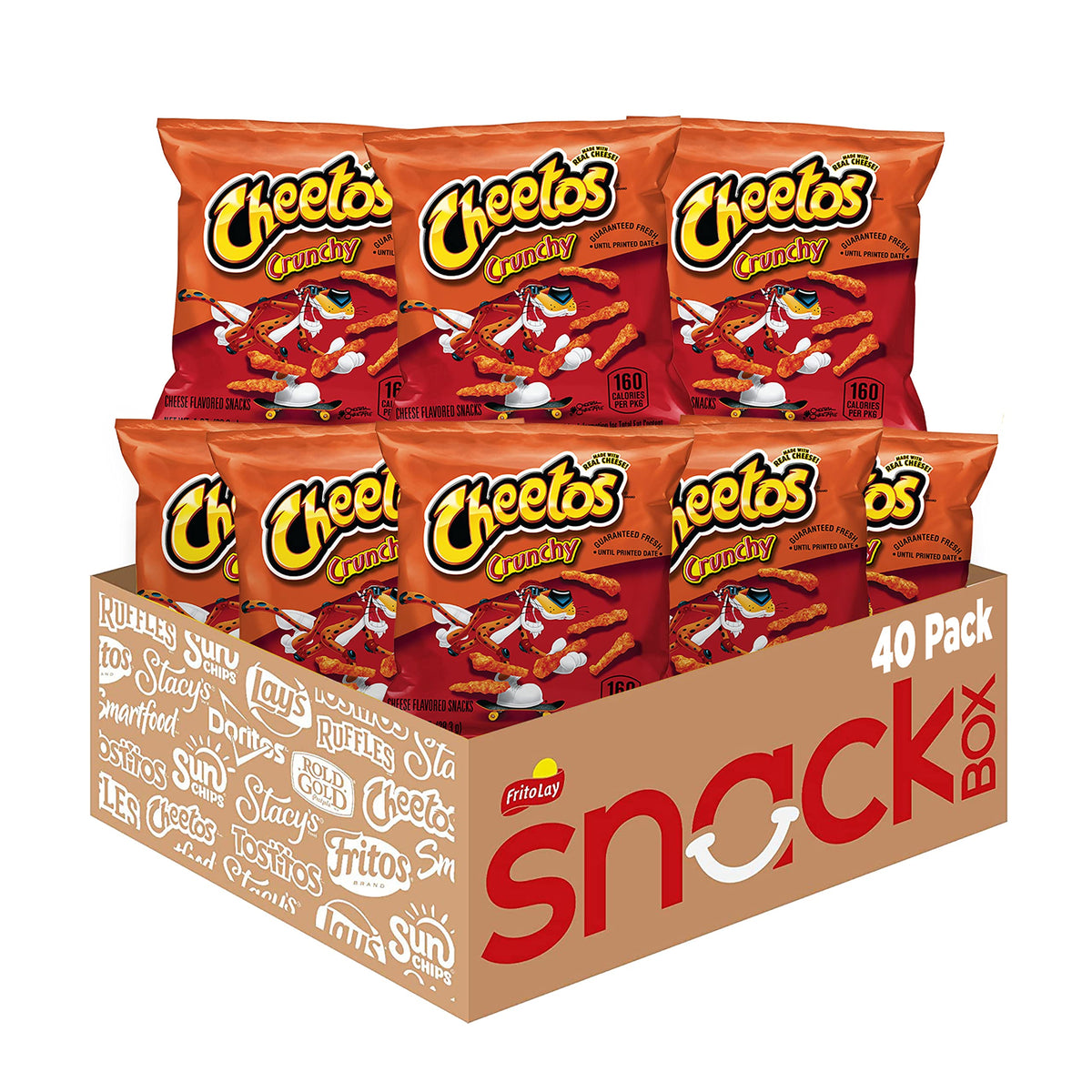 Cheetos Crunchy Cheese Flavored Snacks — Gluten Free 1 oz Bags (40 Pack)