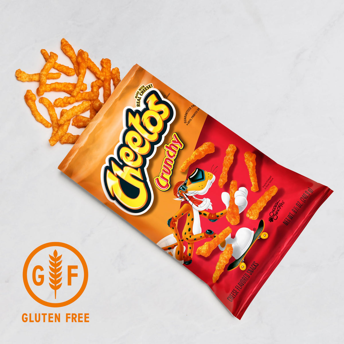 Cheetos Crunchy Cheese Flavored Snacks — Gluten Free 1 oz Bags (40 Pack)