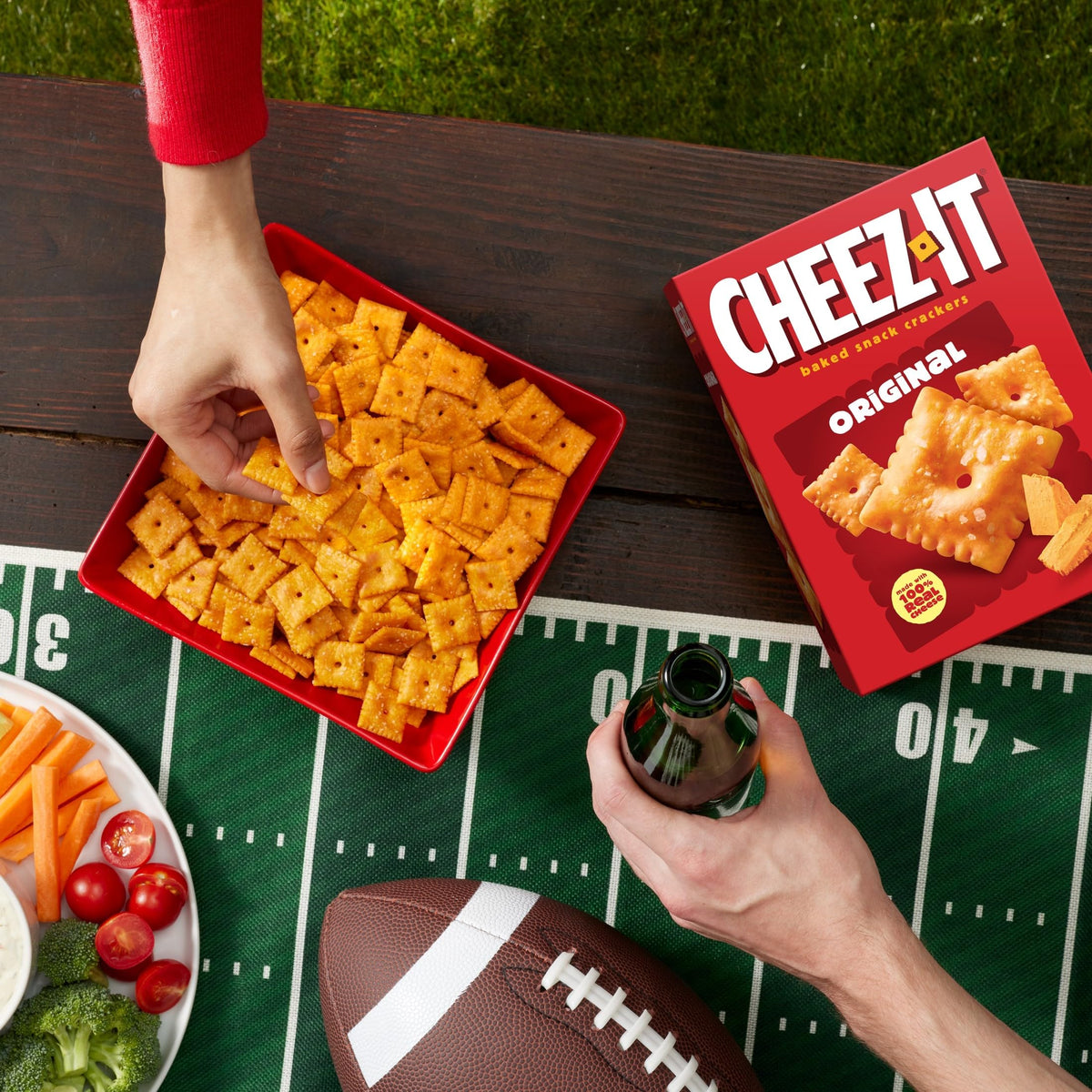 Cheez-It Cheese Crackers Variety Pack – 42 Packs (Original, White Cheddar, Snap'd, Sour Cream & Onion)