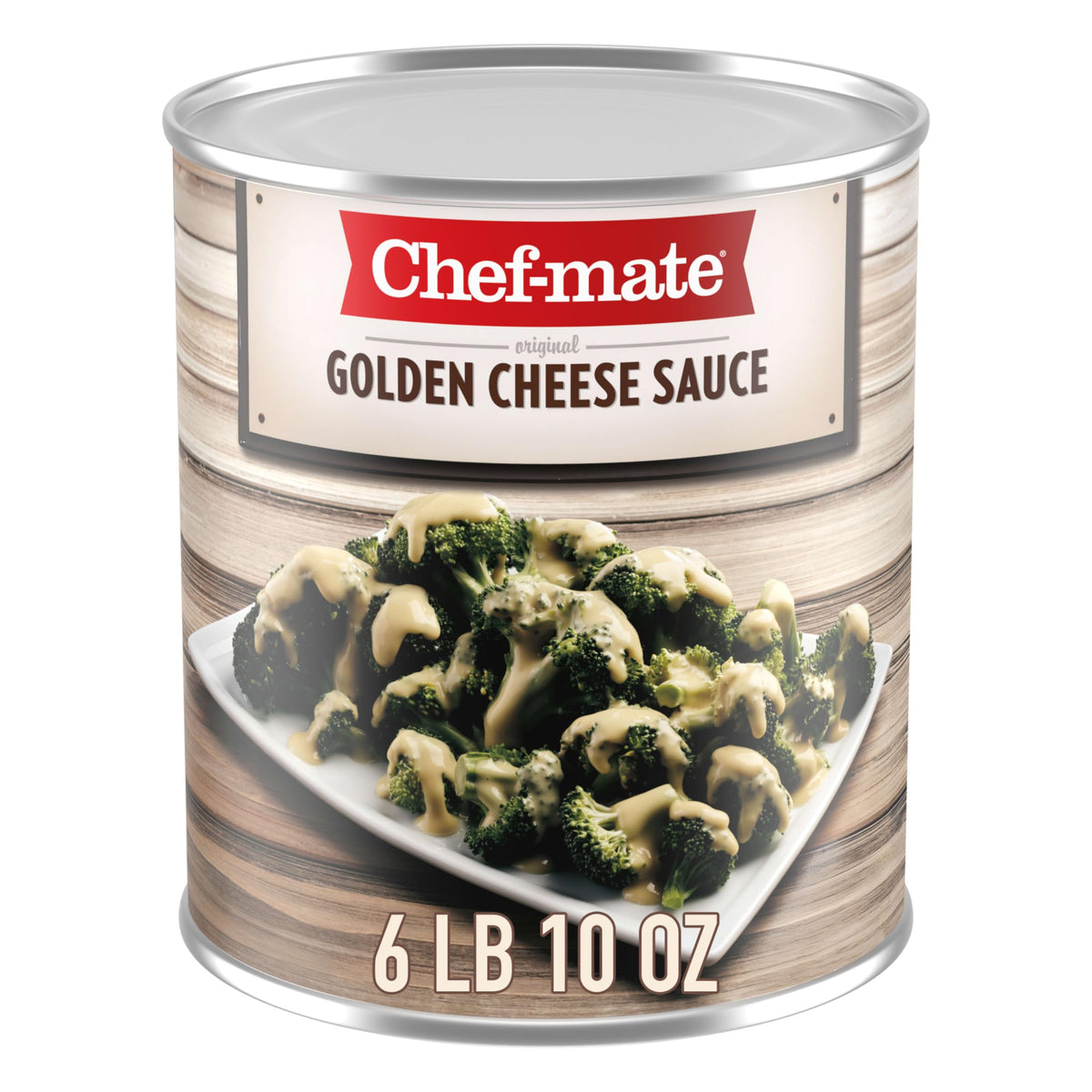 Chef-mate Golden Cheddar Cheese Sauce | 6 lb 10 oz #10 Can Bulk | Premium Canned Cheese Sauce for Mac and Cheese