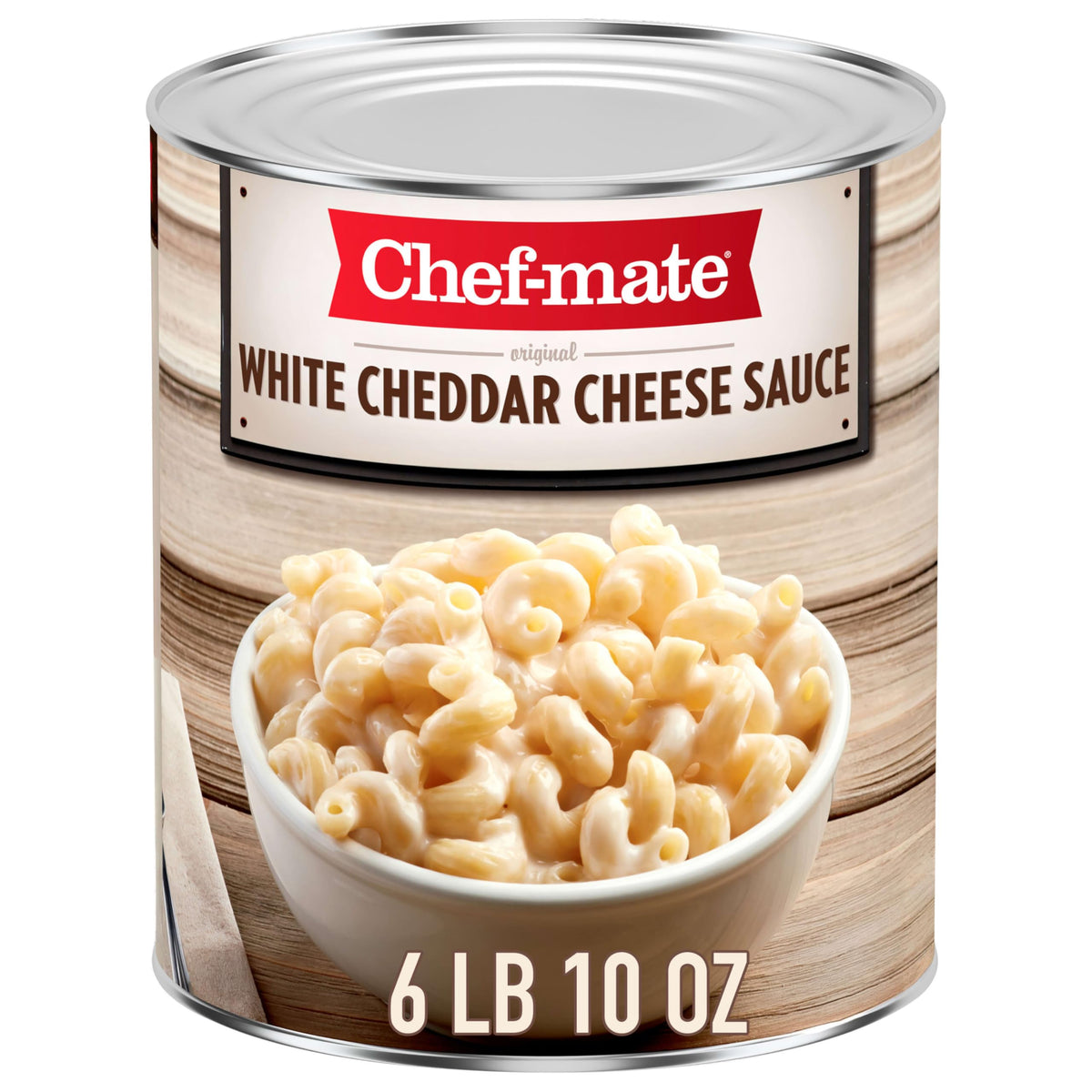 Chef-mate White Cheddar Cheese Sauce & Queso | 6 lb 10 oz #10 Can Bulk