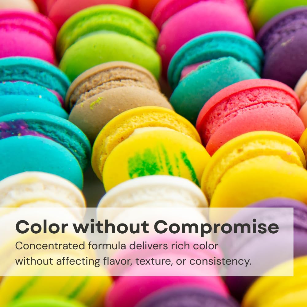 Chefmaster Liqua-Gel Food Coloring — Fade-Resistant, Vibrant 12-Pack, Easy-To-Blend Formula