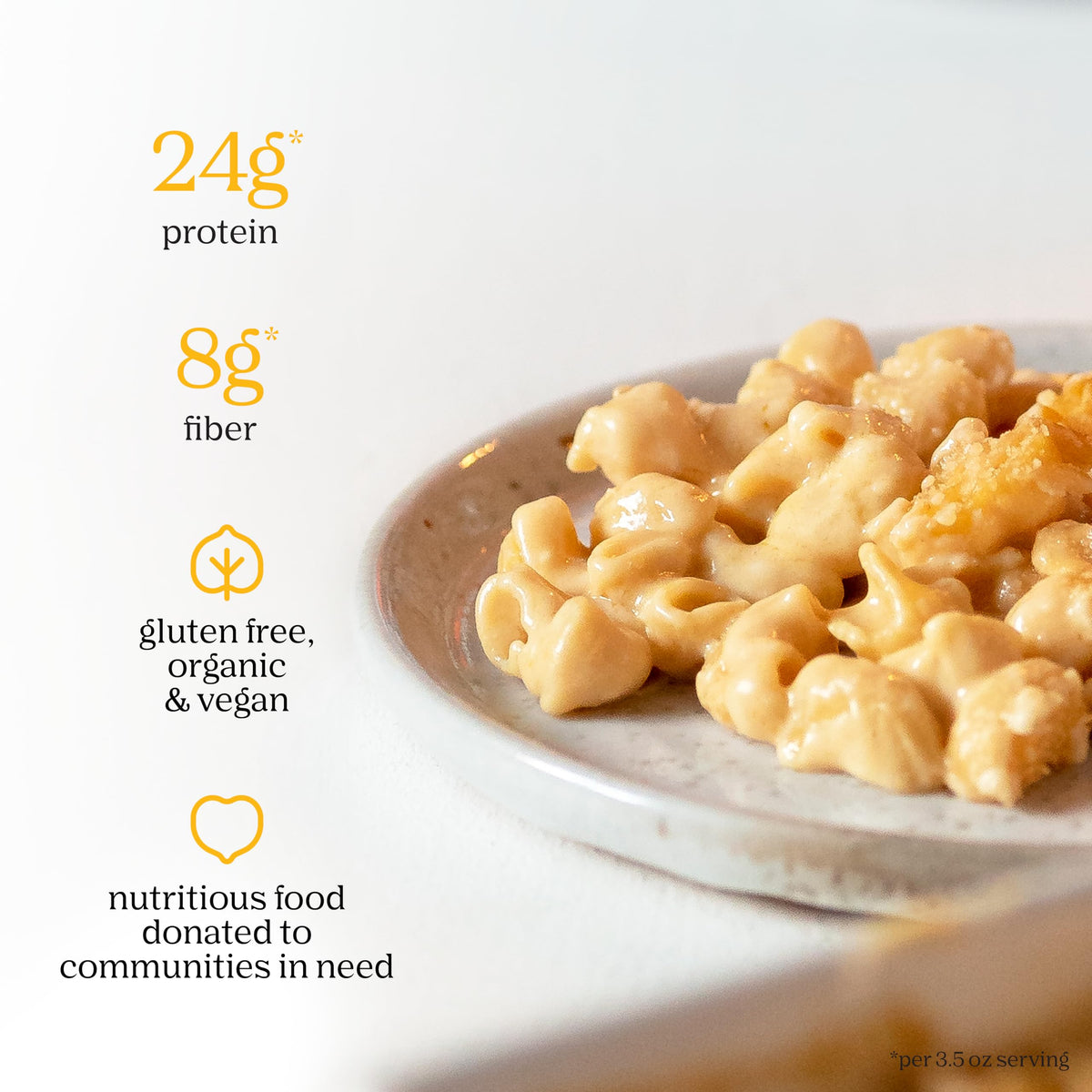 Chickapea Organic Chickpea Pasta - Elbows, 8 oz (Pack of 6) | Protein-Packed, Gluten-Free