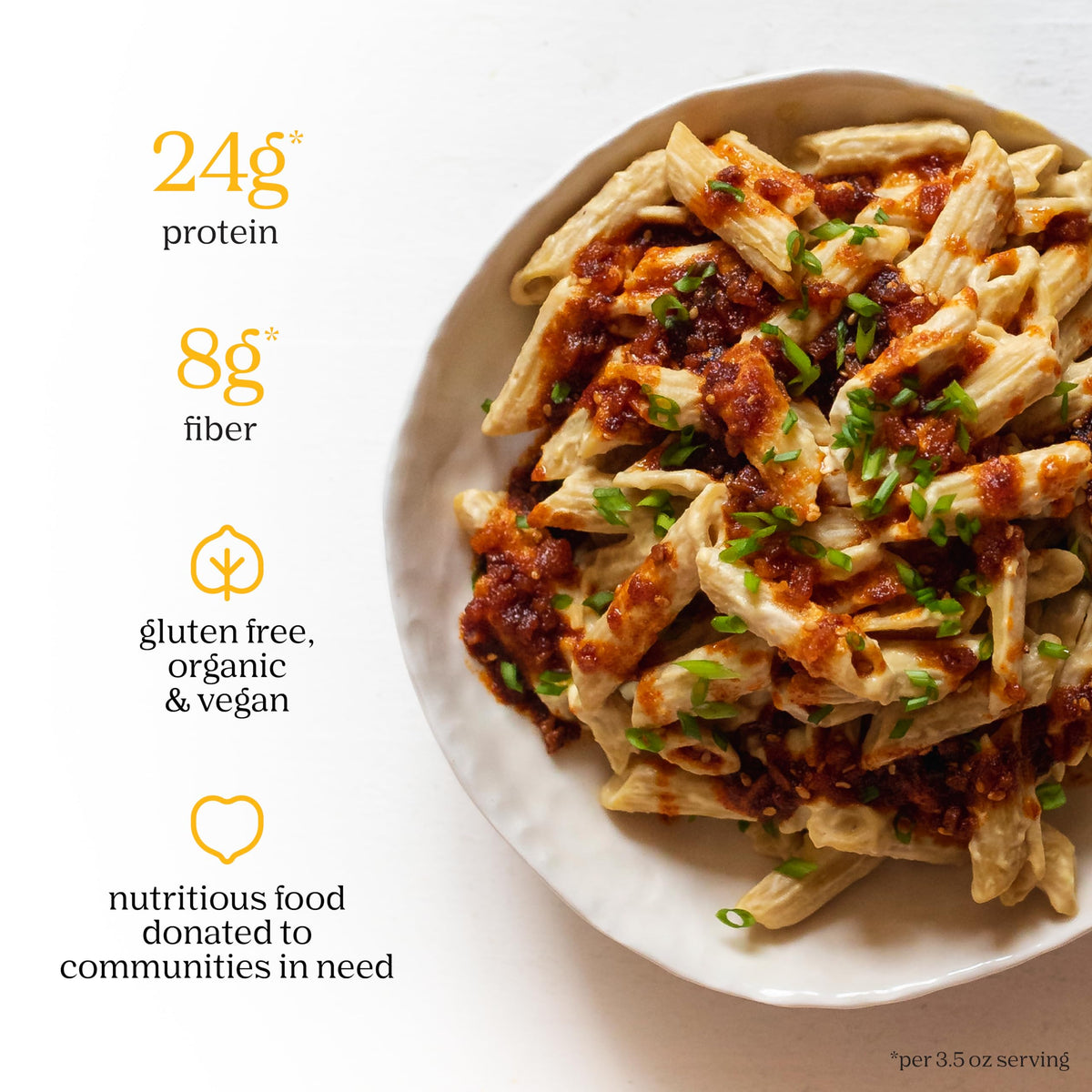 Chickapea Organic Chickpea Pasta – Penne, 8 oz (Pack of 6) | Protein-Packed & Gluten-Free