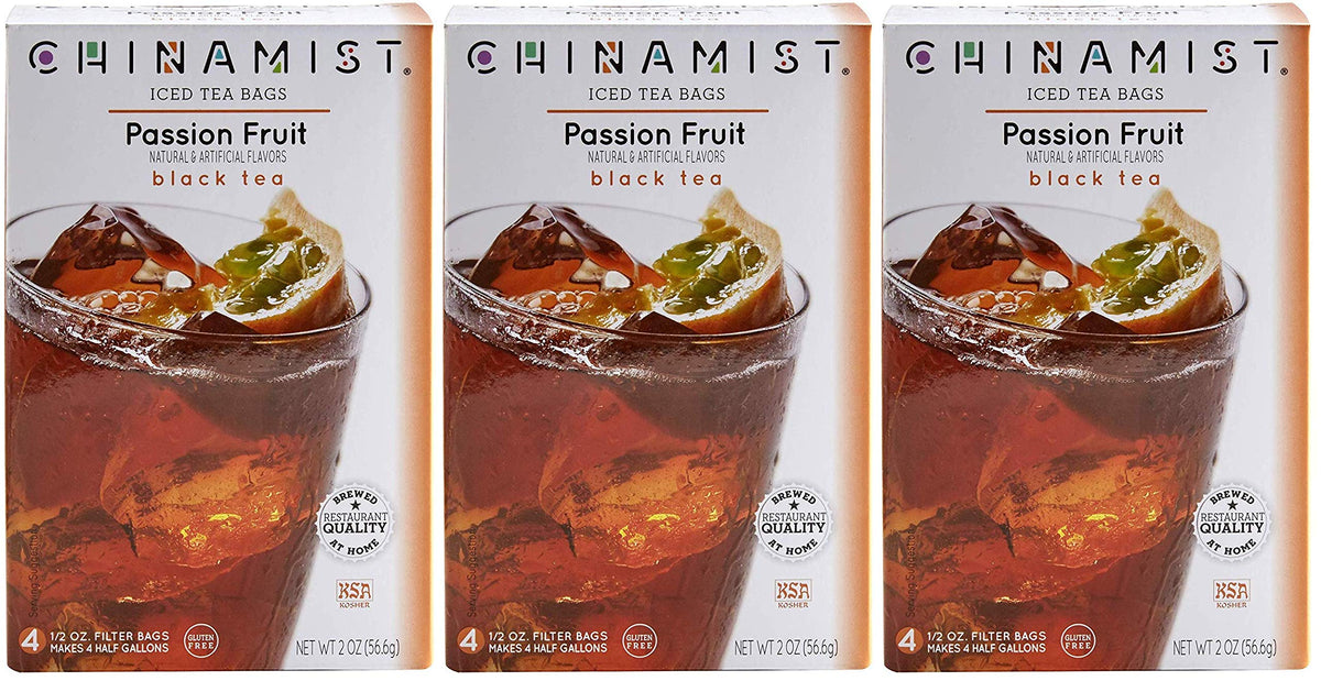 China Mist Passion Fruit Black Tea Bags for Iced Tea – 3 Pack | CHINAMIST