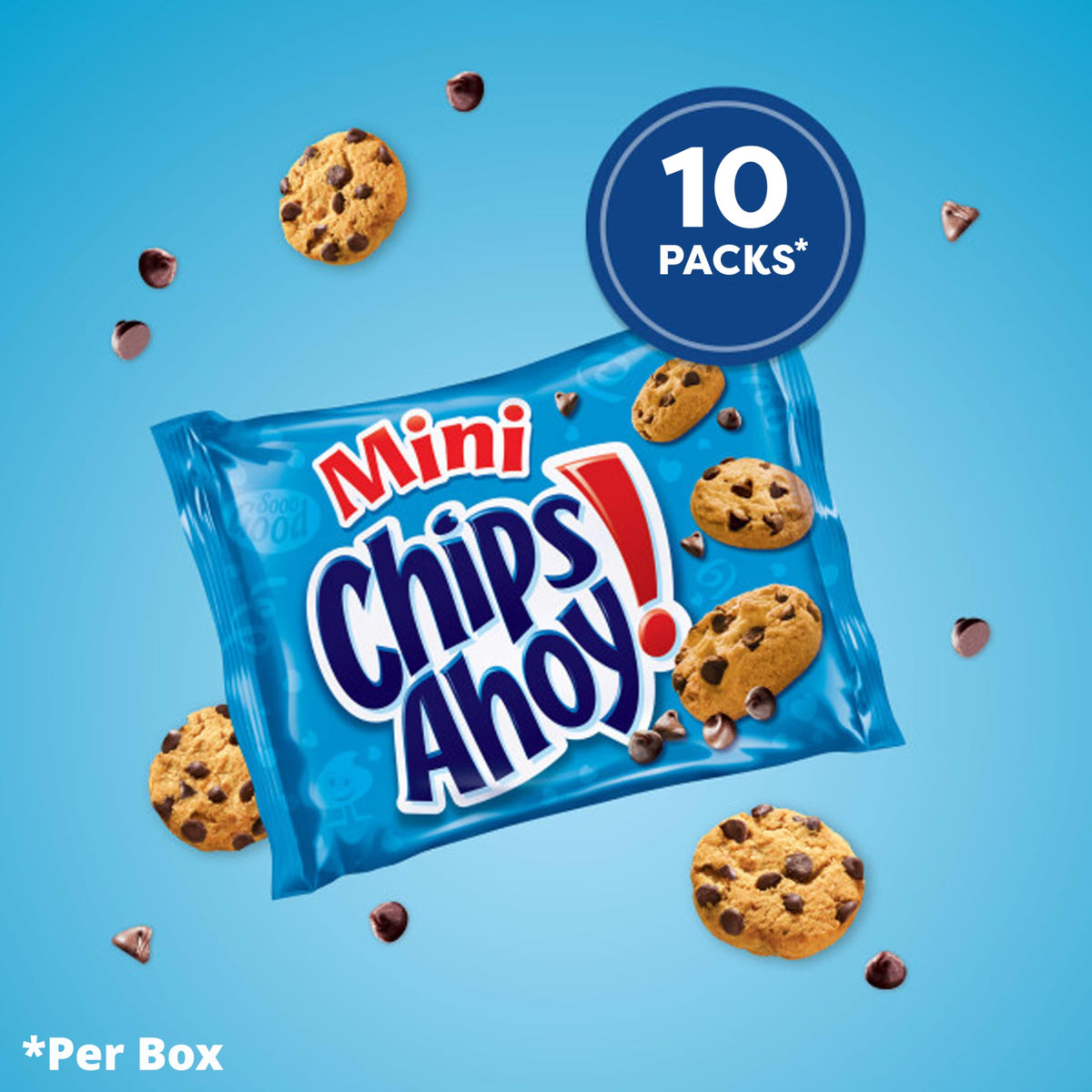 CHIPS AHOY! Mini Original Chocolate Chip Cookies – 40 Snack Packs (4 Boxes)