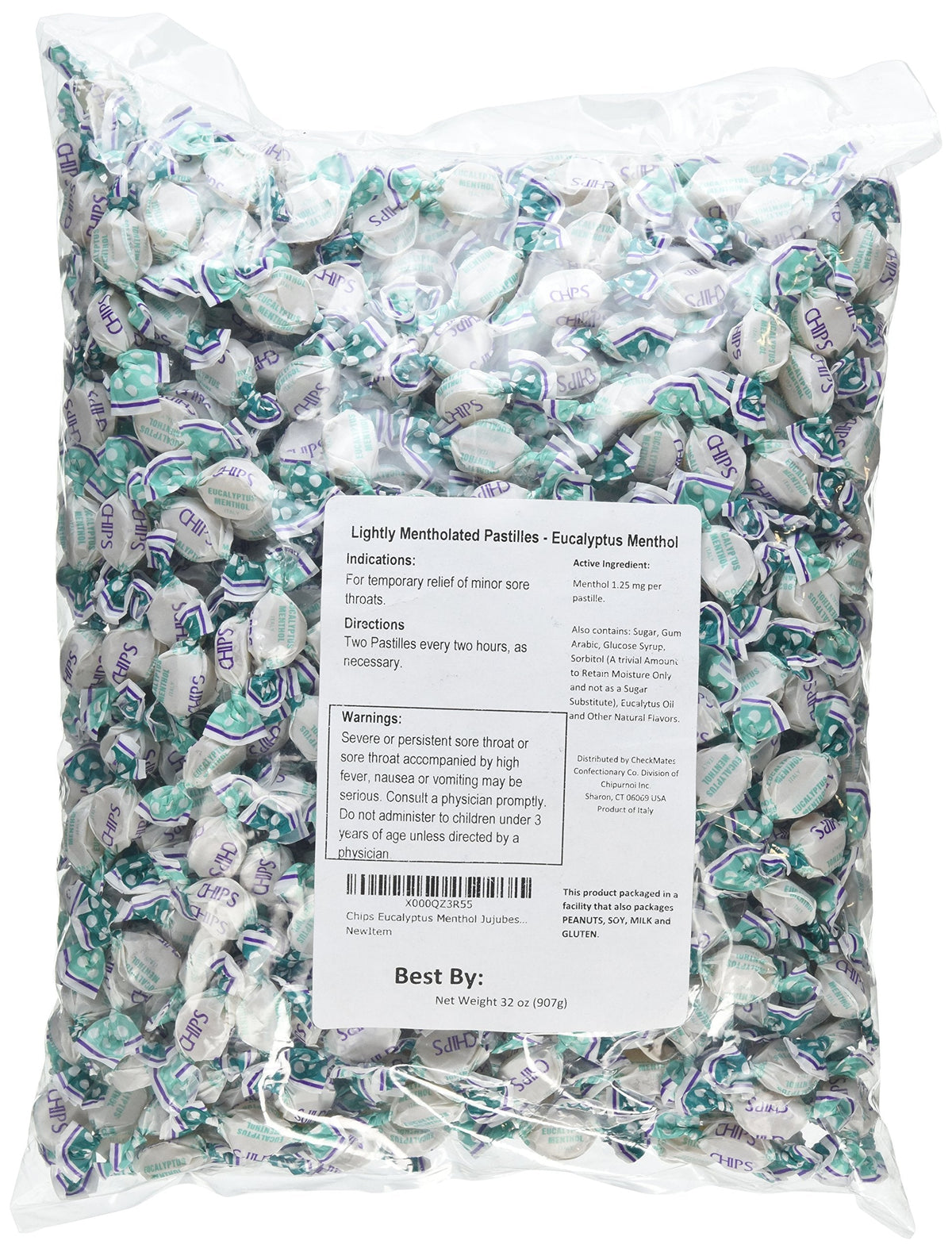 Chipurnoi Eucalyptus Menthol Jujubes – 2lb Bulk Bag