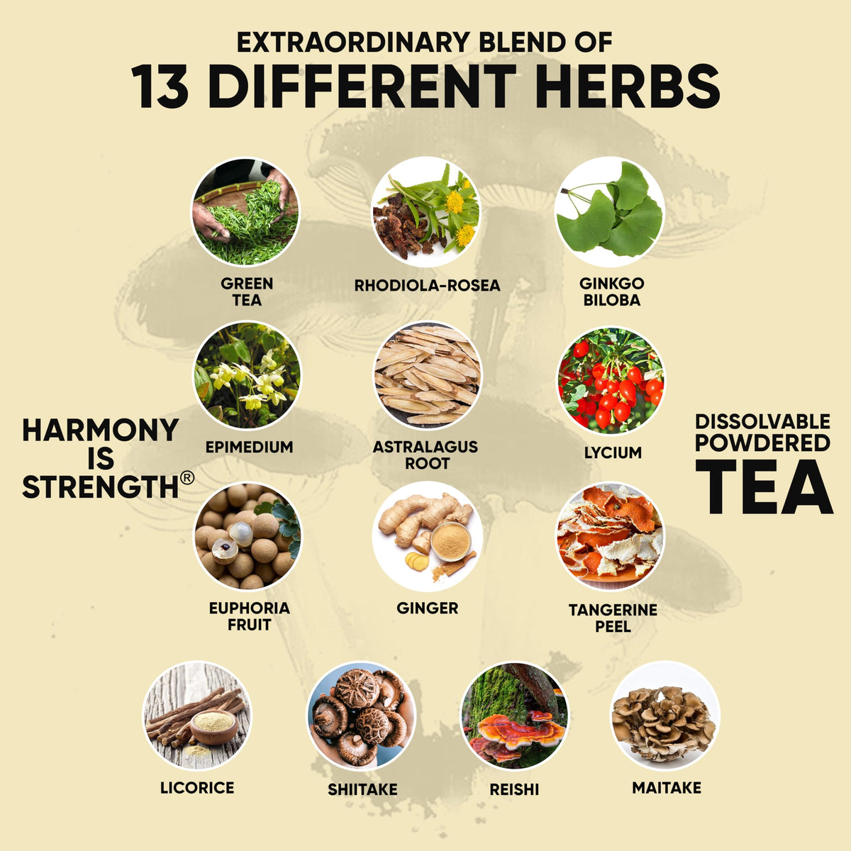 CHO-WA Harmony Tea – Original Tiger Shogun Formula Herbal Tea & Nutritional Supplement