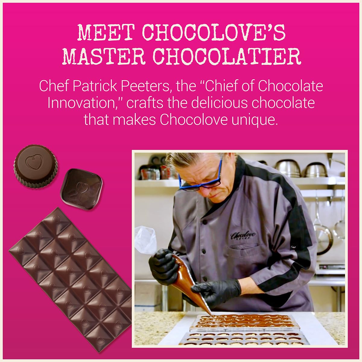 Chocolove Raspberries Dark Chocolate Bars – 55% Cocoa, 12-Pack Non-GMO