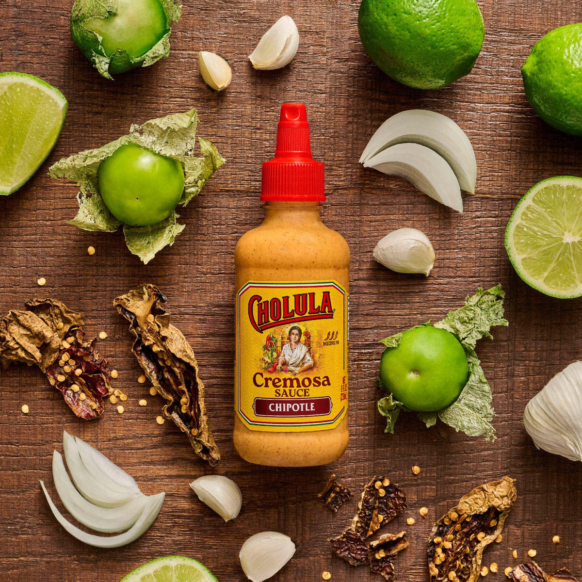 Cholula Chipotle Cremosa Sauce - Creamy Smoky Chipotle, Medium Heat | 8 fl oz (Pack of 6)