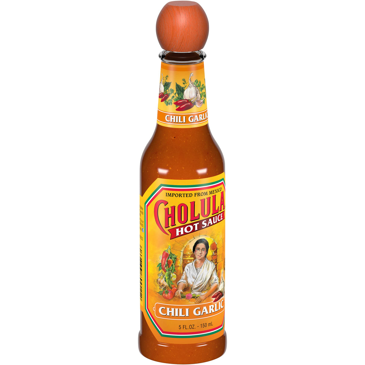 Cholula Hot Sauce Chili Garlic – Kosher, 5 oz (Pack of 12)