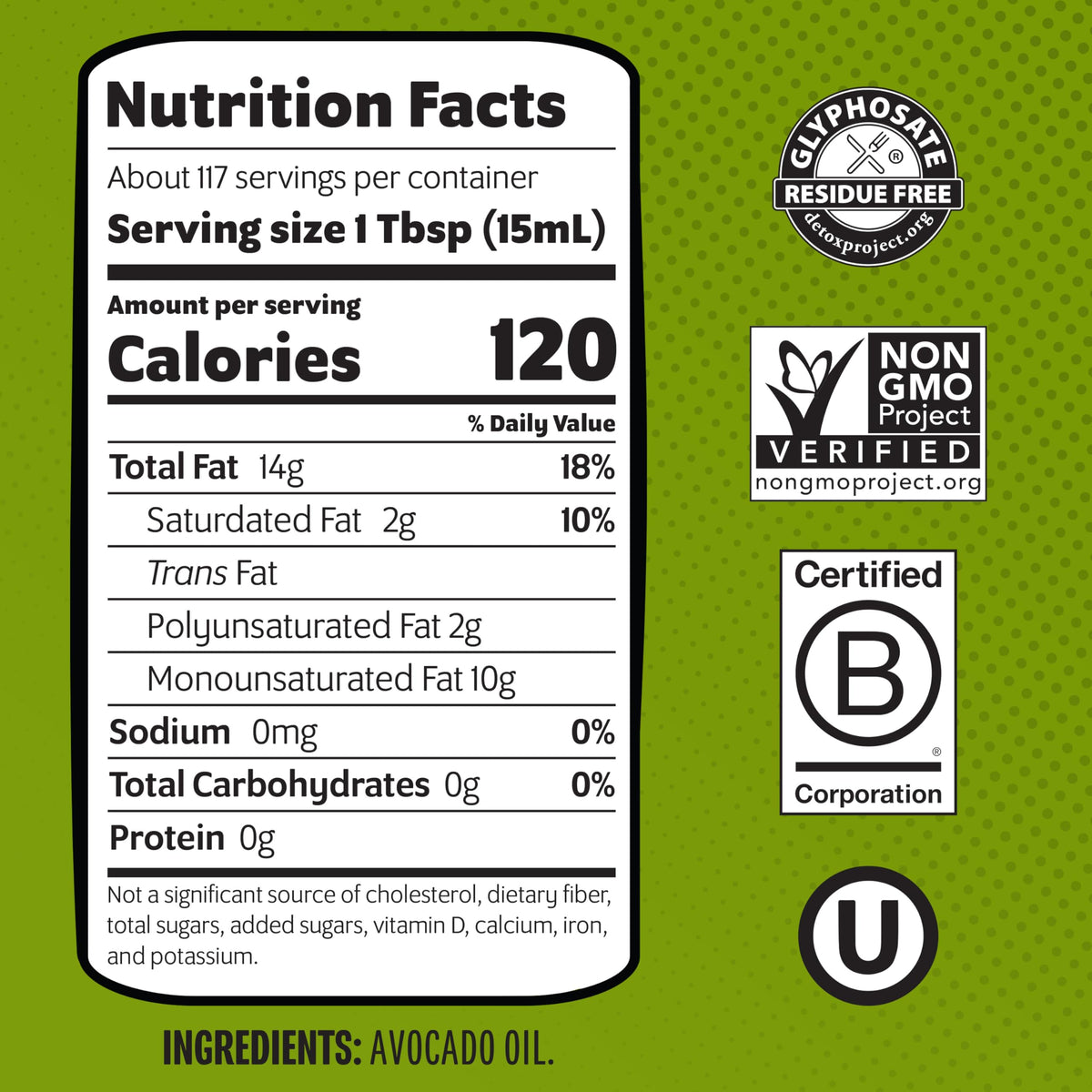 Chosen Foods Avocado Oil – 100% Pure, 1.75L, High Smoke Point (500°F)