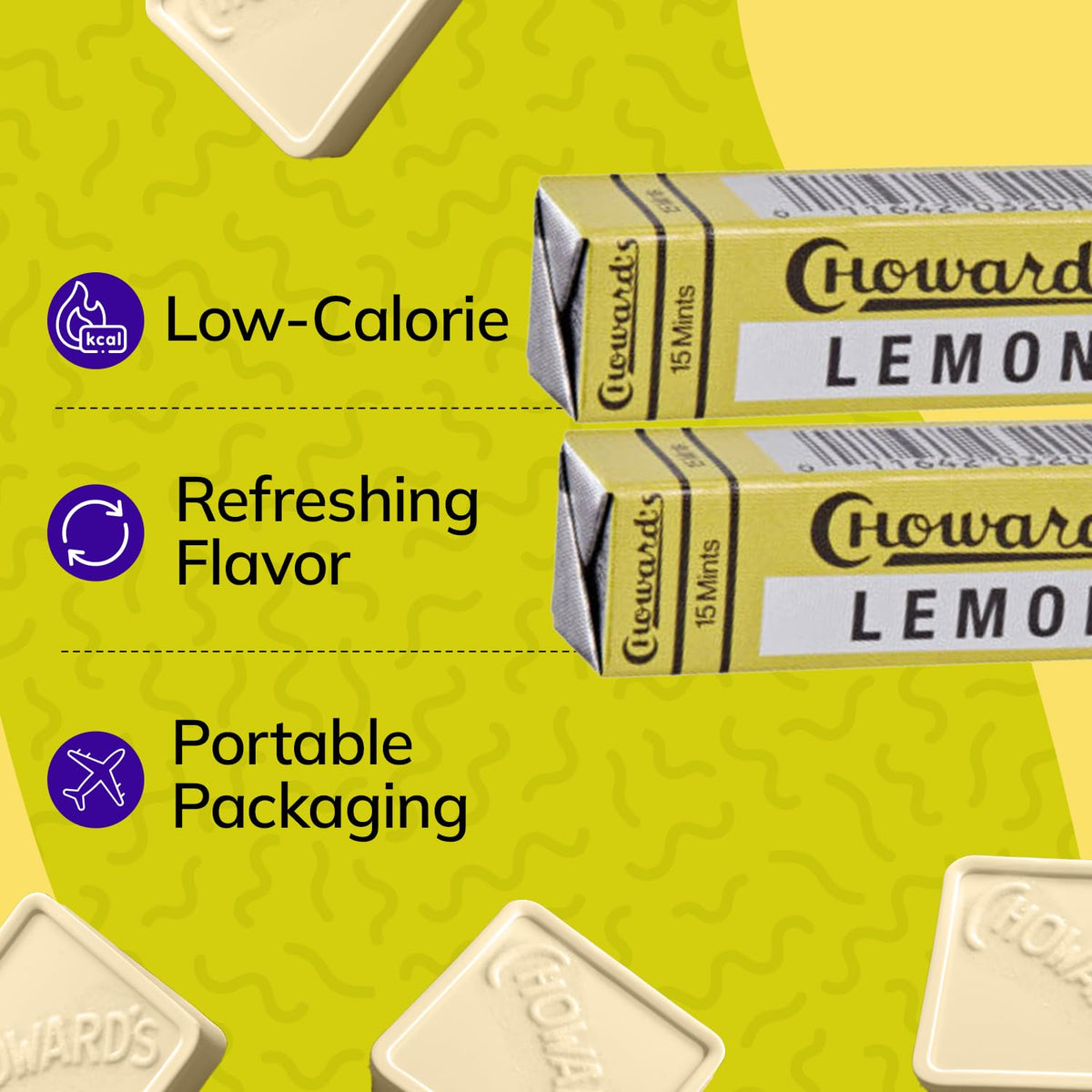 Choward's Lemonmint | Unique Lemon-Mint Flavor for Everyday Freshness | 24-Pack Box