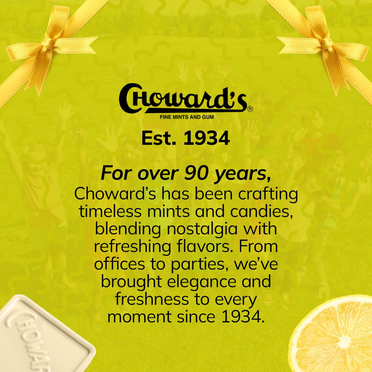 Choward's Lemonmint | Unique Lemon-Mint Flavor for Everyday Freshness | 24-Pack Box