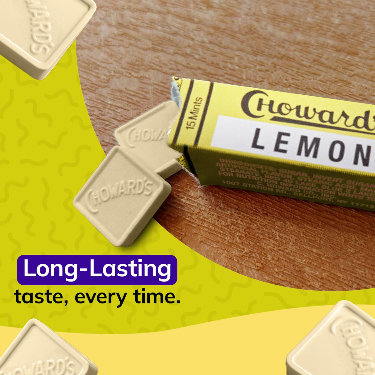 Choward's Lemonmint | Unique Lemon-Mint Flavor for Everyday Freshness | 24-Pack Box