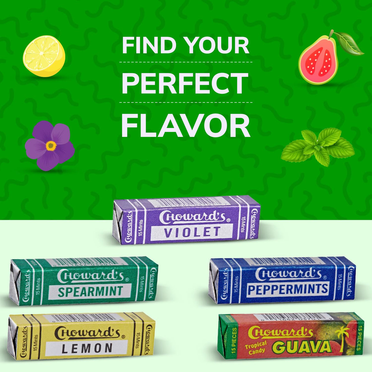Choward's Spearmint Aromatic Mints – Pack of 24 (15 Mints per Pack) for Everyday Freshness, Travel & Gifting
