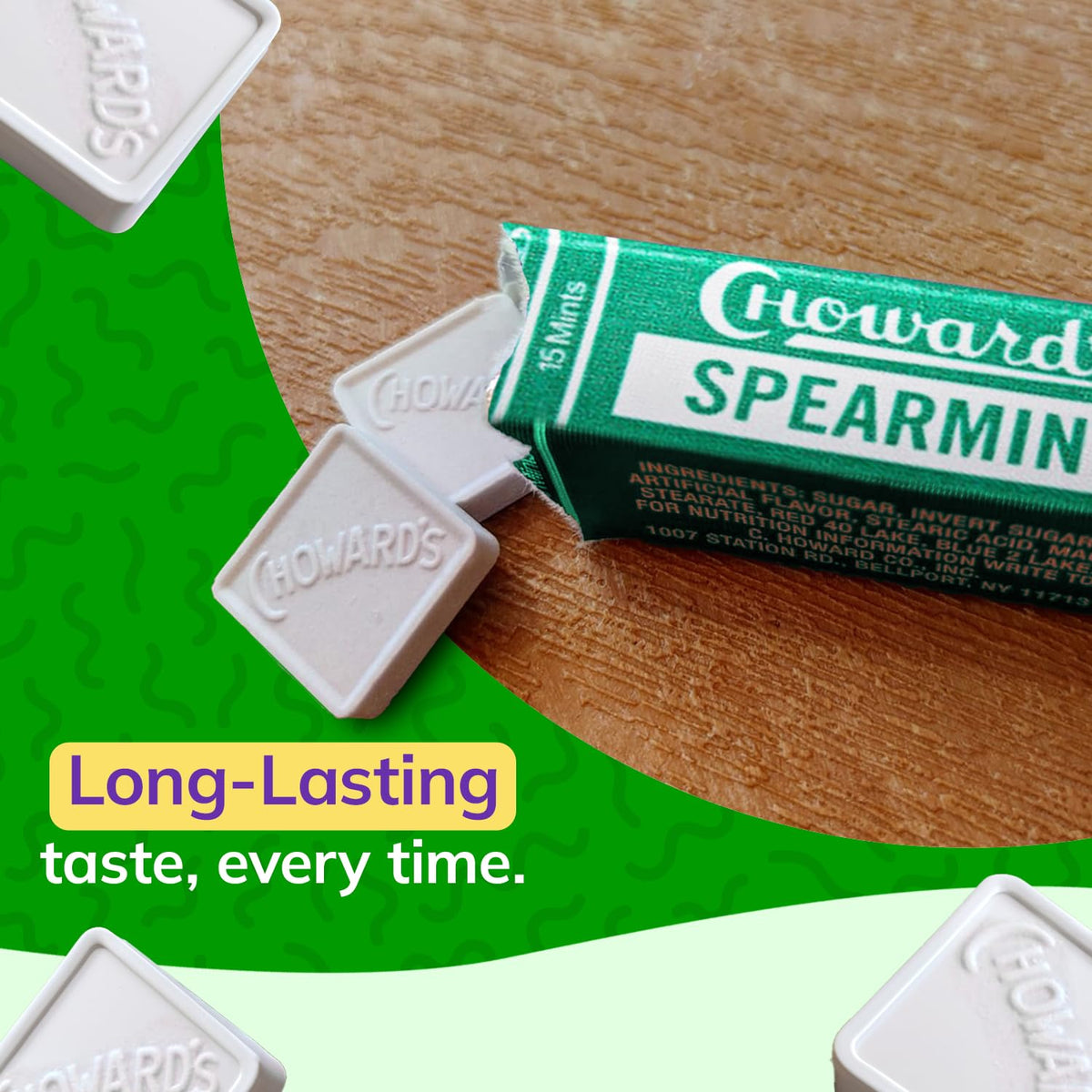 Choward's Spearmint Aromatic Mints – Pack of 24 (15 Mints per Pack) for Everyday Freshness, Travel & Gifting