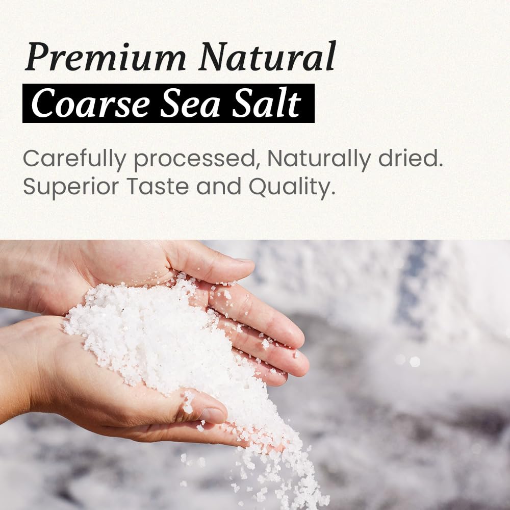 Chung Jung One Korean Premium Natural Coarse Sea Salt for Kimchi Brining - Sinan Island, 1kg