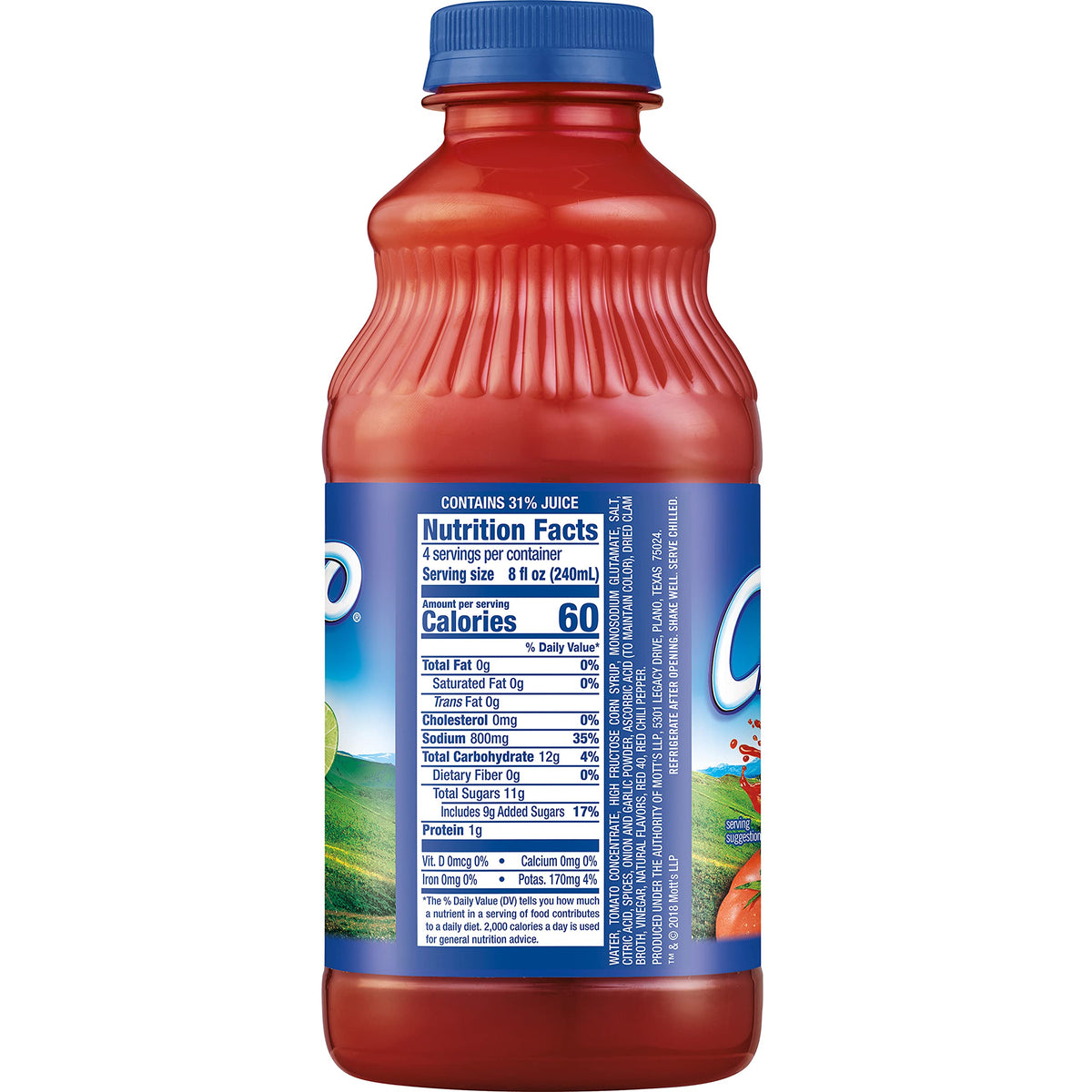 Clamato Original Tomato Cocktail – 32 fl oz Bottle (Pack of 12) | Authentic Michelada & Cocktail Mixer