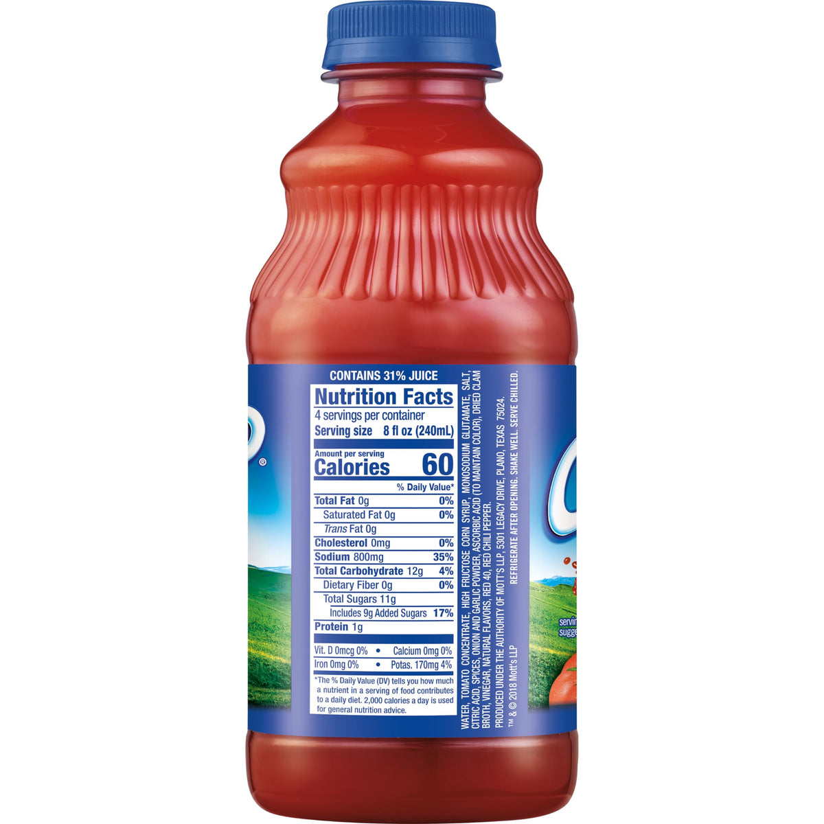 Clamato Original Tomato Cocktail – 32 fl oz Bottle (Pack of 12) | Authentic Michelada & Cocktail Mixer