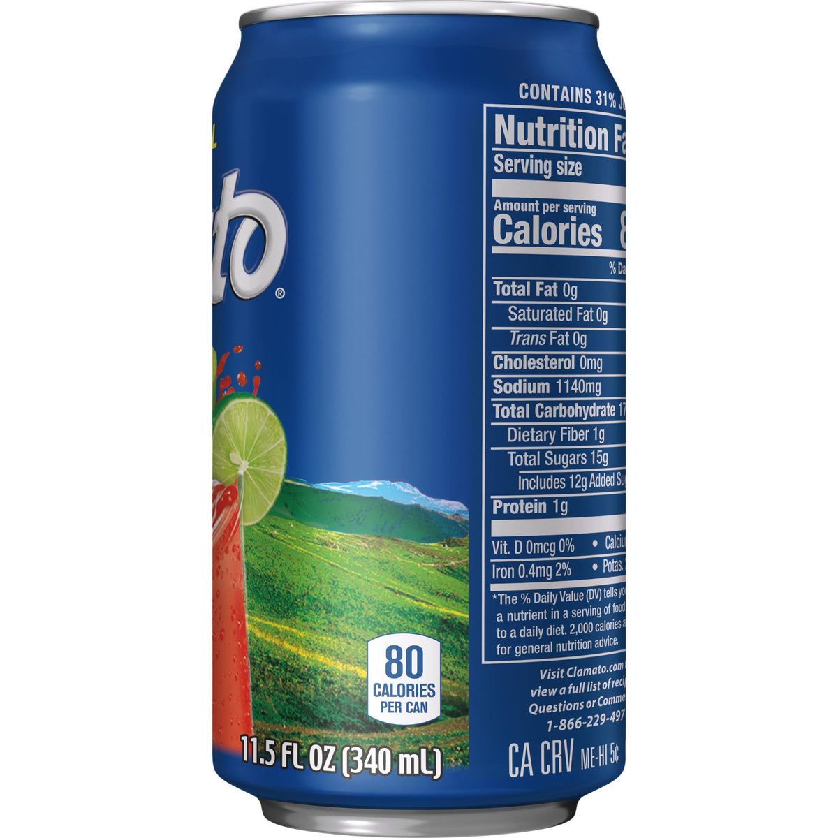 Clamato Original Tomato Cocktail – 11.5 oz Can, Pack of 24 | Michelada & Seafood Mixer