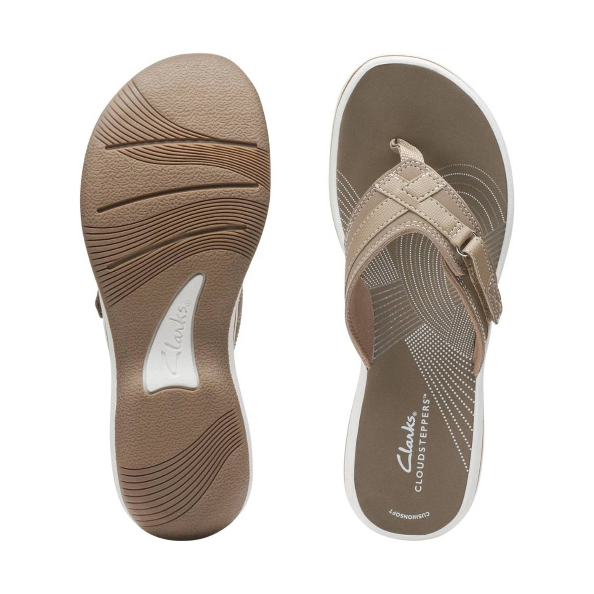 Clarks Women's Breeze Sea - Taupe - ONLINE STORE CREDIT/EXCHANGE ONLY