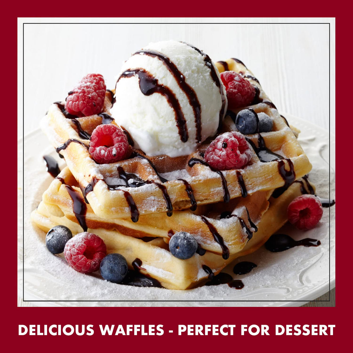 Classique Fare Belgian Waffle Mix – Light, Crisp Waffles, Pancakes, Muffins & Crepes | 6 x 16oz