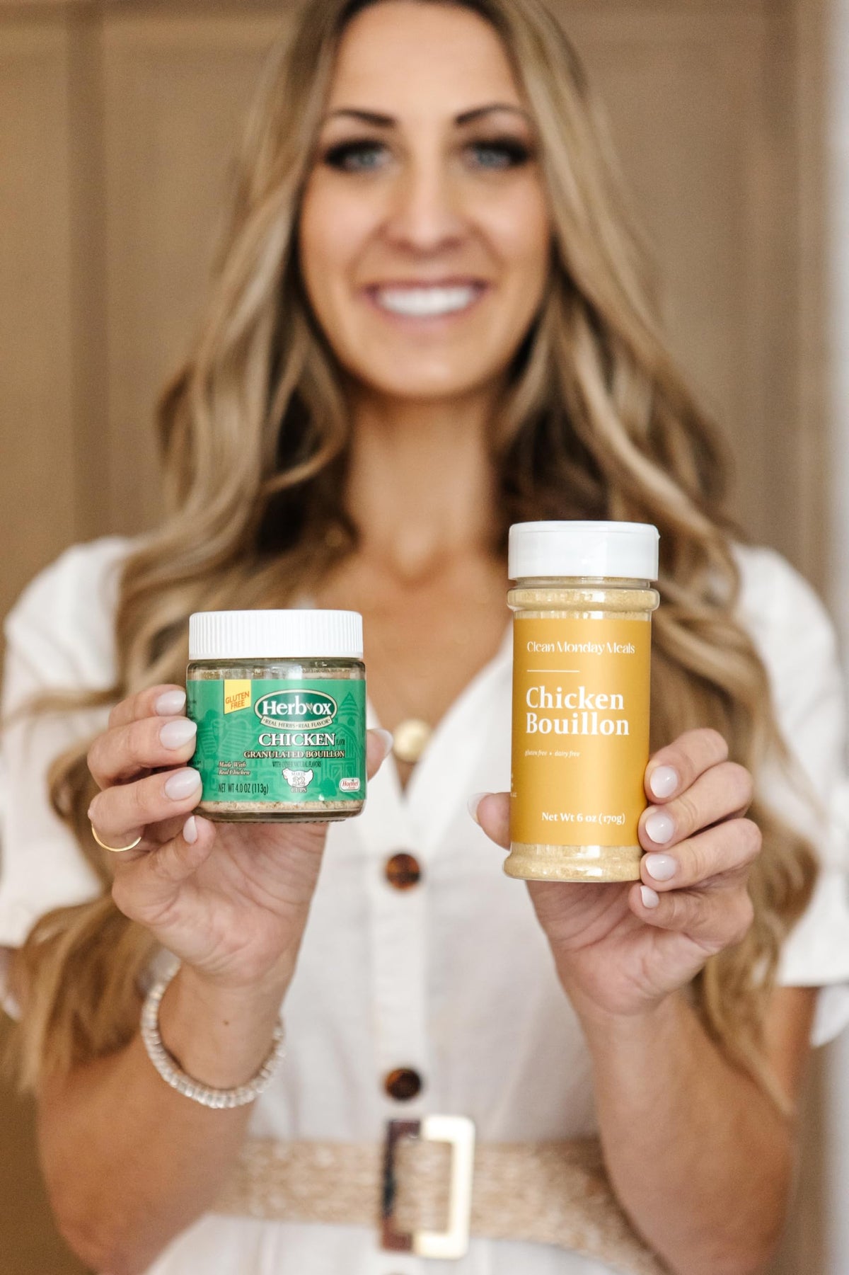 Clean Monday Meals Chicken & Beef Bouillon Powder | Gluten Free, Dairy Free, No Additives | Real Stock Base for Soups, Stews & Sauces | Two-Pack, 100 Servings Each