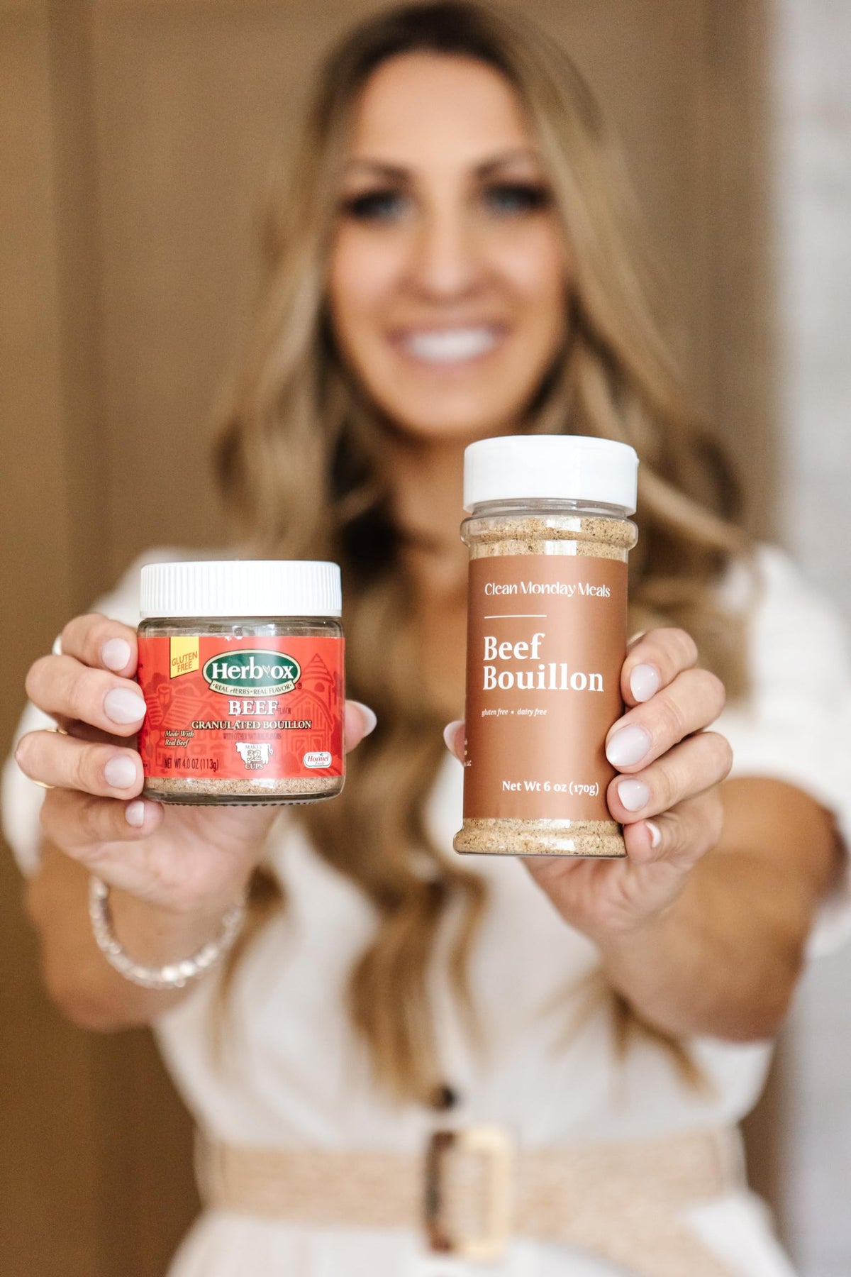 Clean Monday Meals Chicken & Beef Bouillon Powder | Gluten Free, Dairy Free, No Additives | Real Stock Base for Soups, Stews & Sauces | Two-Pack, 100 Servings Each