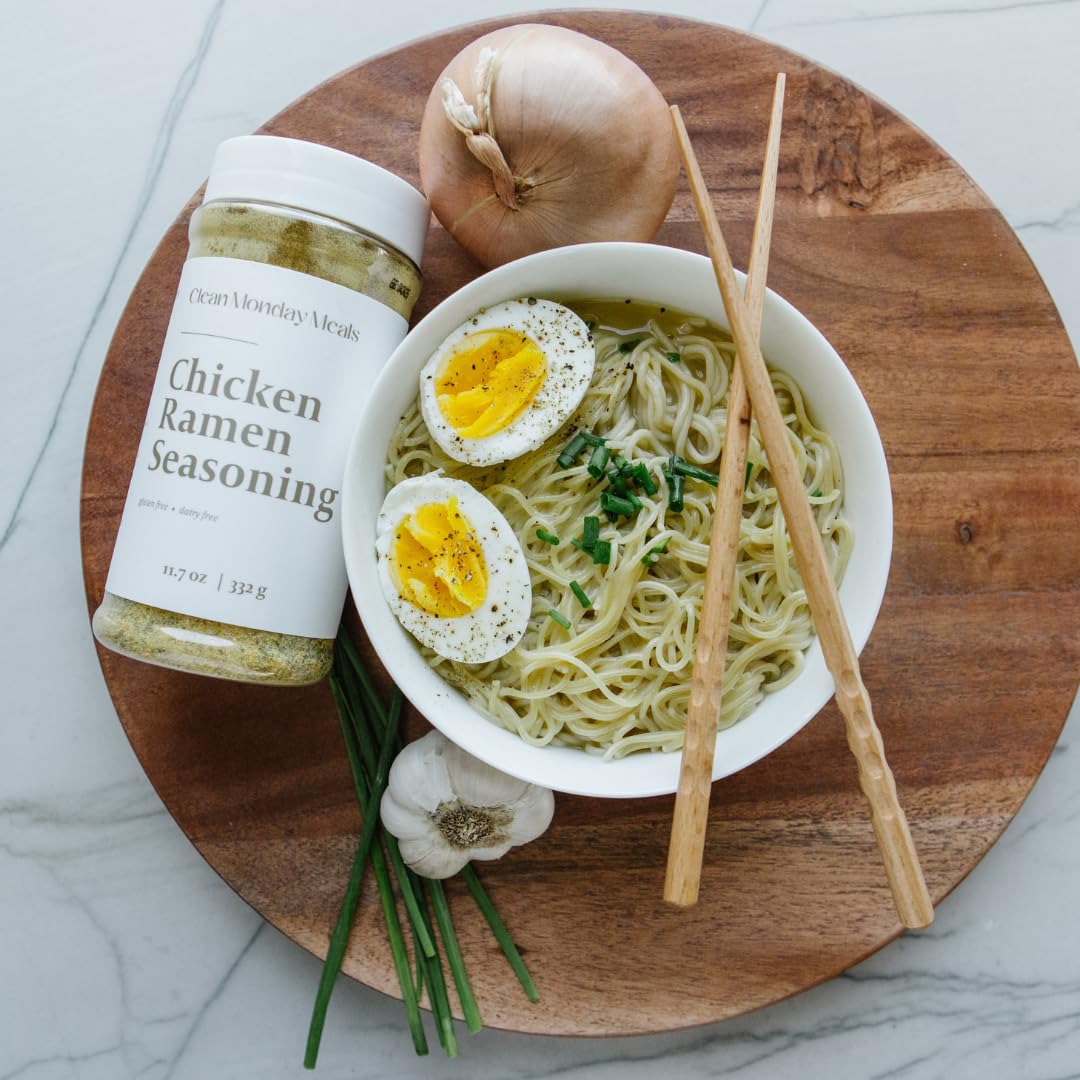 Clean Monday Meals Mix Variety Pack | Dairy Free & Gluten Free Seasonings – Chicken Ramen, Ranch, Onion | 3-Pack