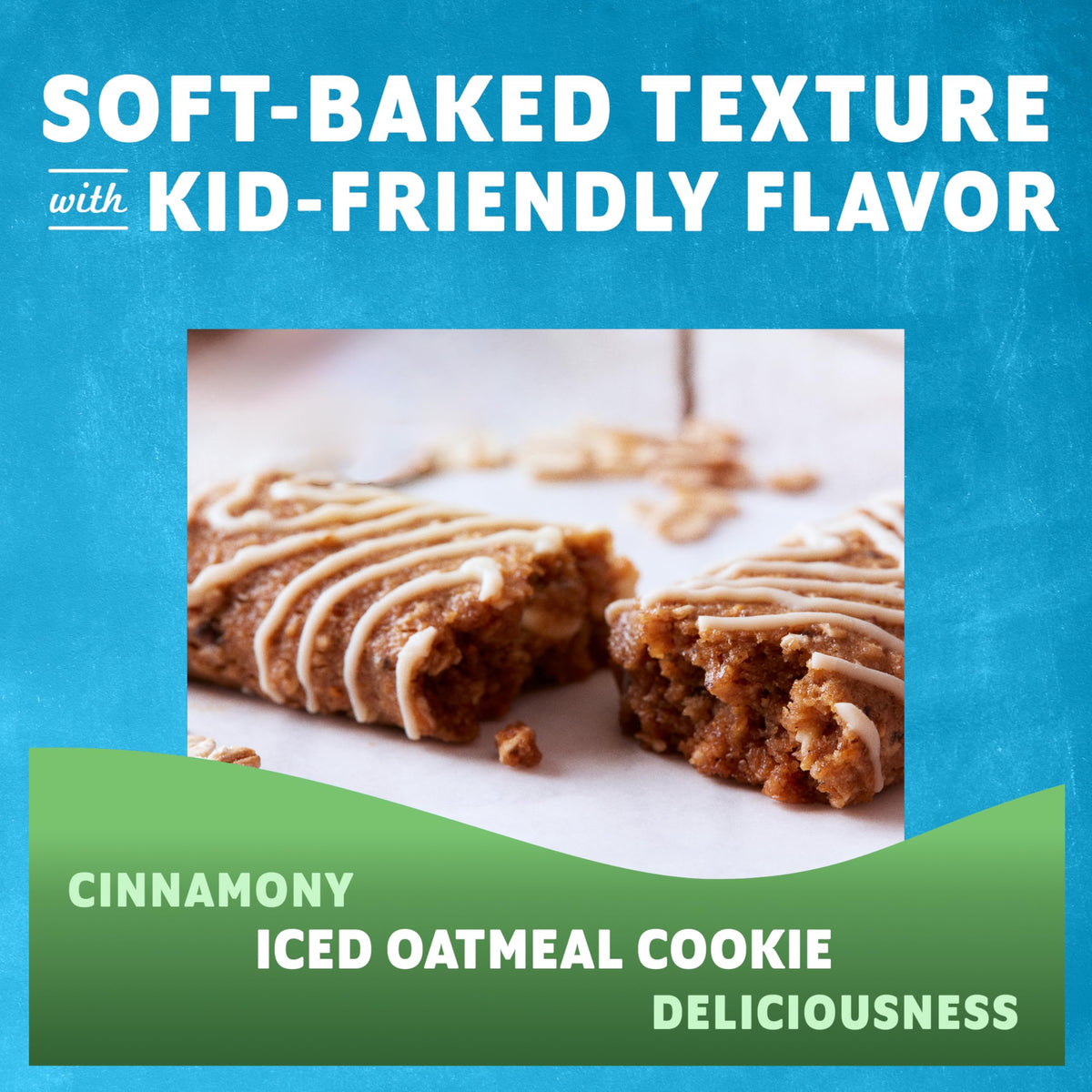 Zbar Iced Oatmeal Cookie Soft-Baked Energy Snack Bars – 24 Pack | Clif Kid ZBar
