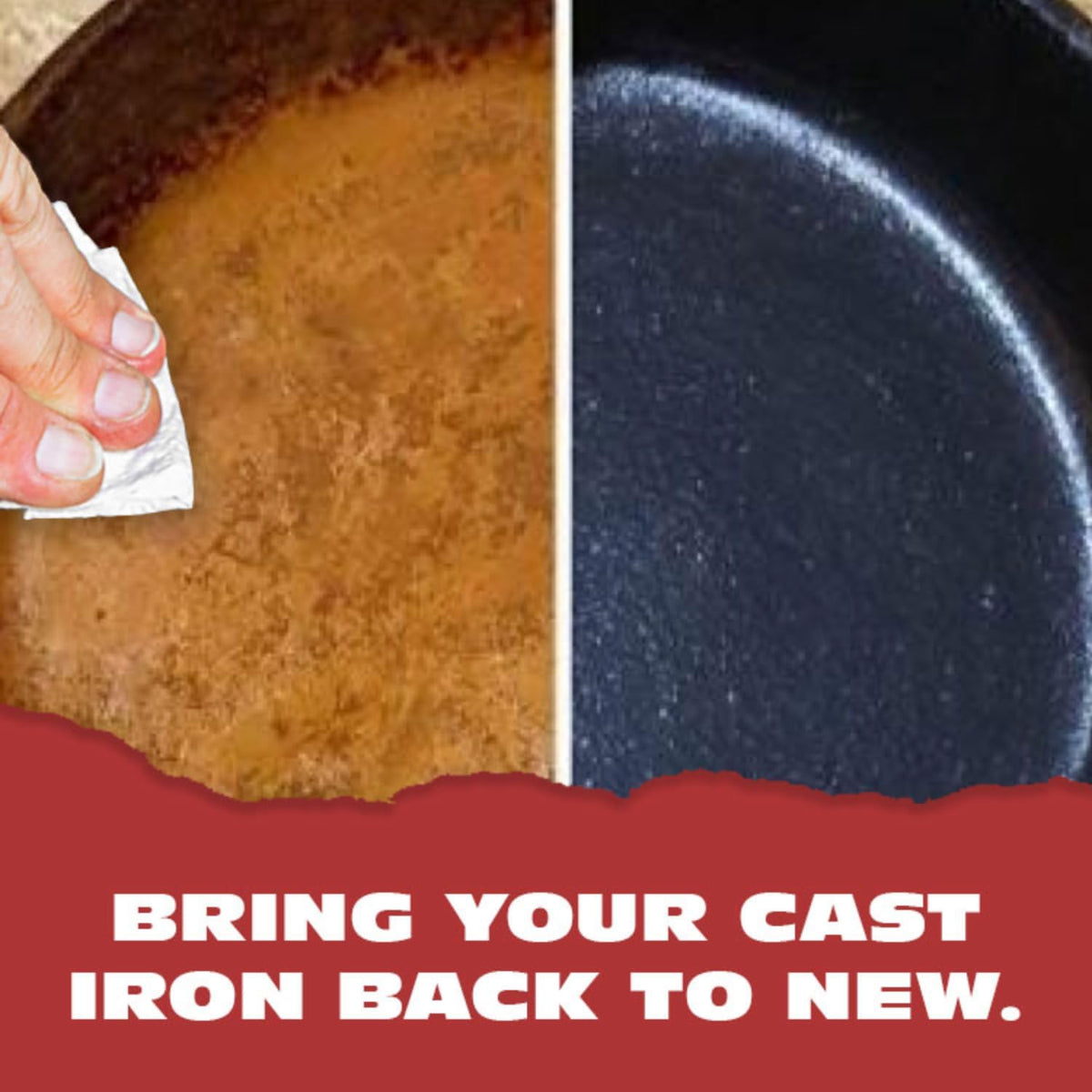 CM SCRUBBER Knapp Seasoning Wax – Cast Iron & Carbon Steel (2 oz, 2 Pack)
