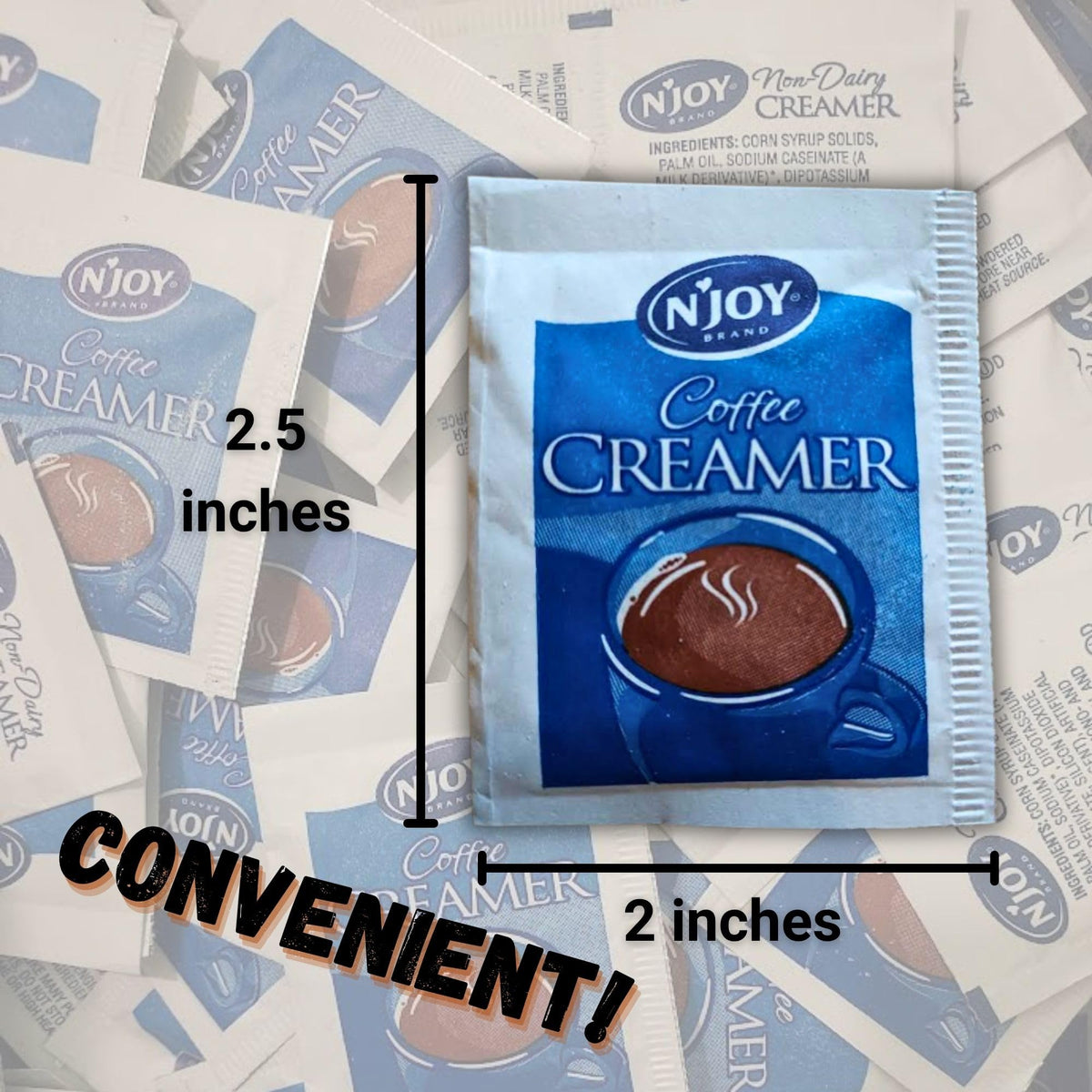 CMC Products Gift Set: 250 Non-Dairy Powdered Creamer Packets in Slide-Seal Bag