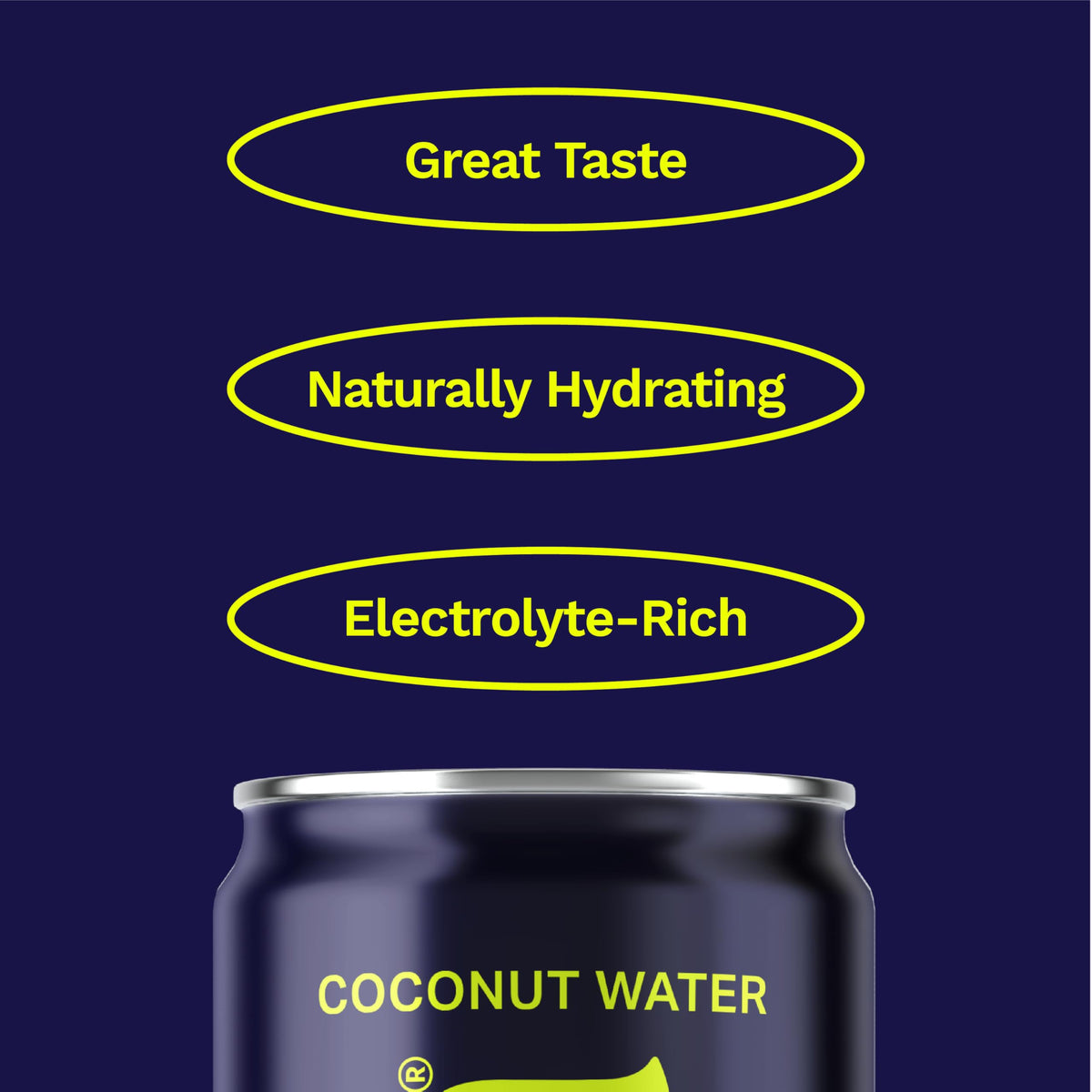 CoAqua Sparkling Coconut Water — 12 Pack, Natural Electrolytes for Hydration, Pure Coconut Water Not from Concentrate, Fat Free