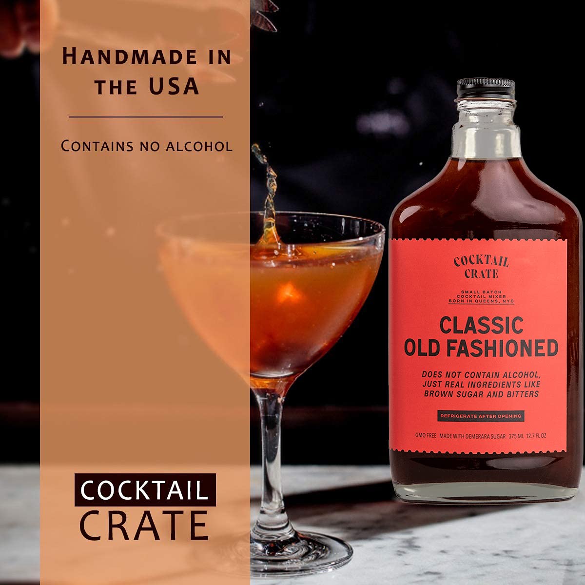 Cocktail Crate Old Fashioned Drink Mixer | 34 Cocktails, 12.7oz, 2-Pack
