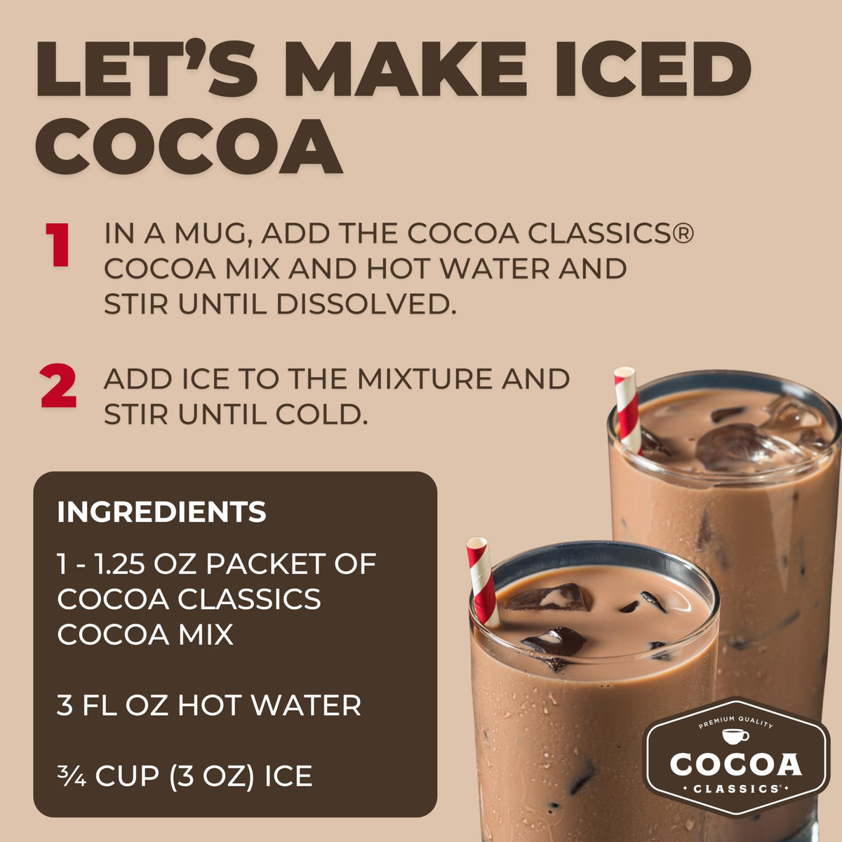 Cocoa Classics French Vanilla Cocoa Mix — 36 Pack, Gluten Free & Kosher Dairy