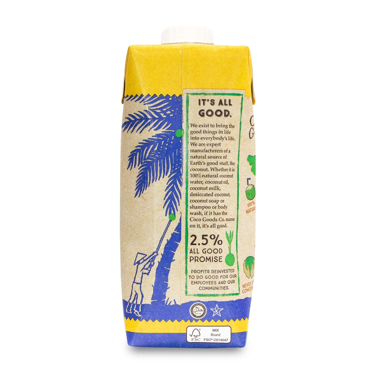 CocoGoods Co: Single-Origin Coconut Water with Fresh Pineapple Juice – 16.9 fl oz, 12 Pack