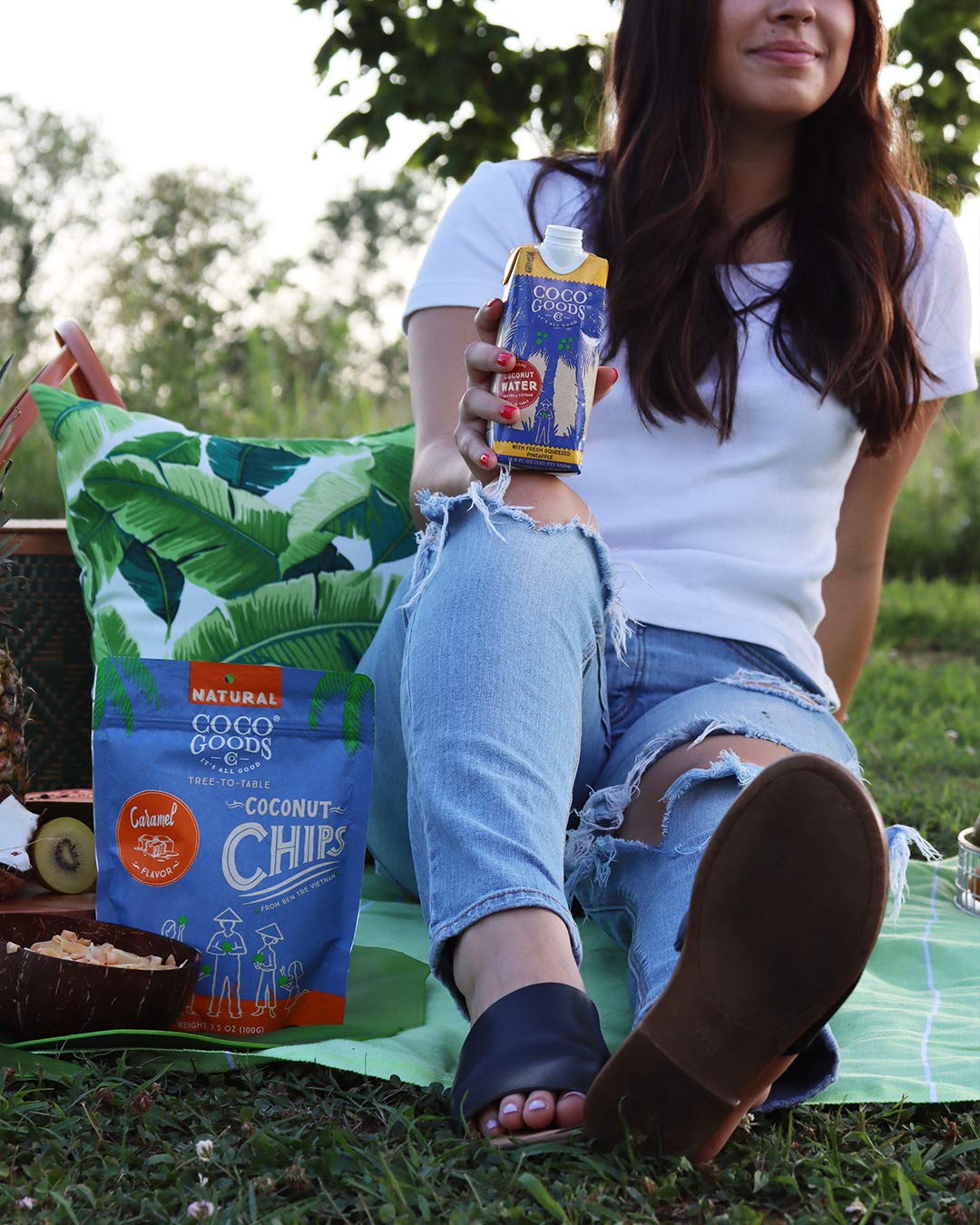 CocoGoods Co: Single-Origin Coconut Water with Fresh Pineapple Juice – 16.9 fl oz, 12 Pack