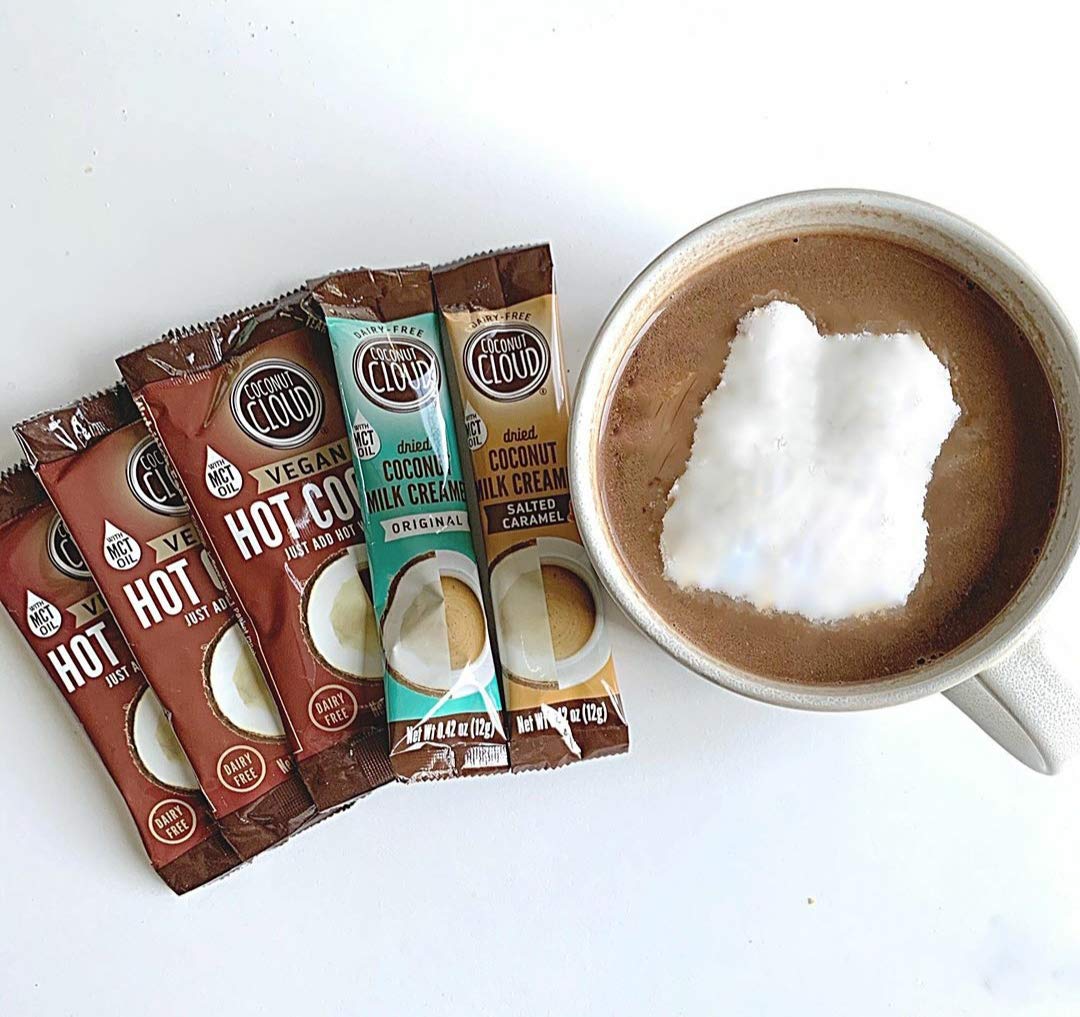 Coconut Cloud Salted Caramel Creamer Sticks – Dairy-Free, Vegan, Shelf-Stable