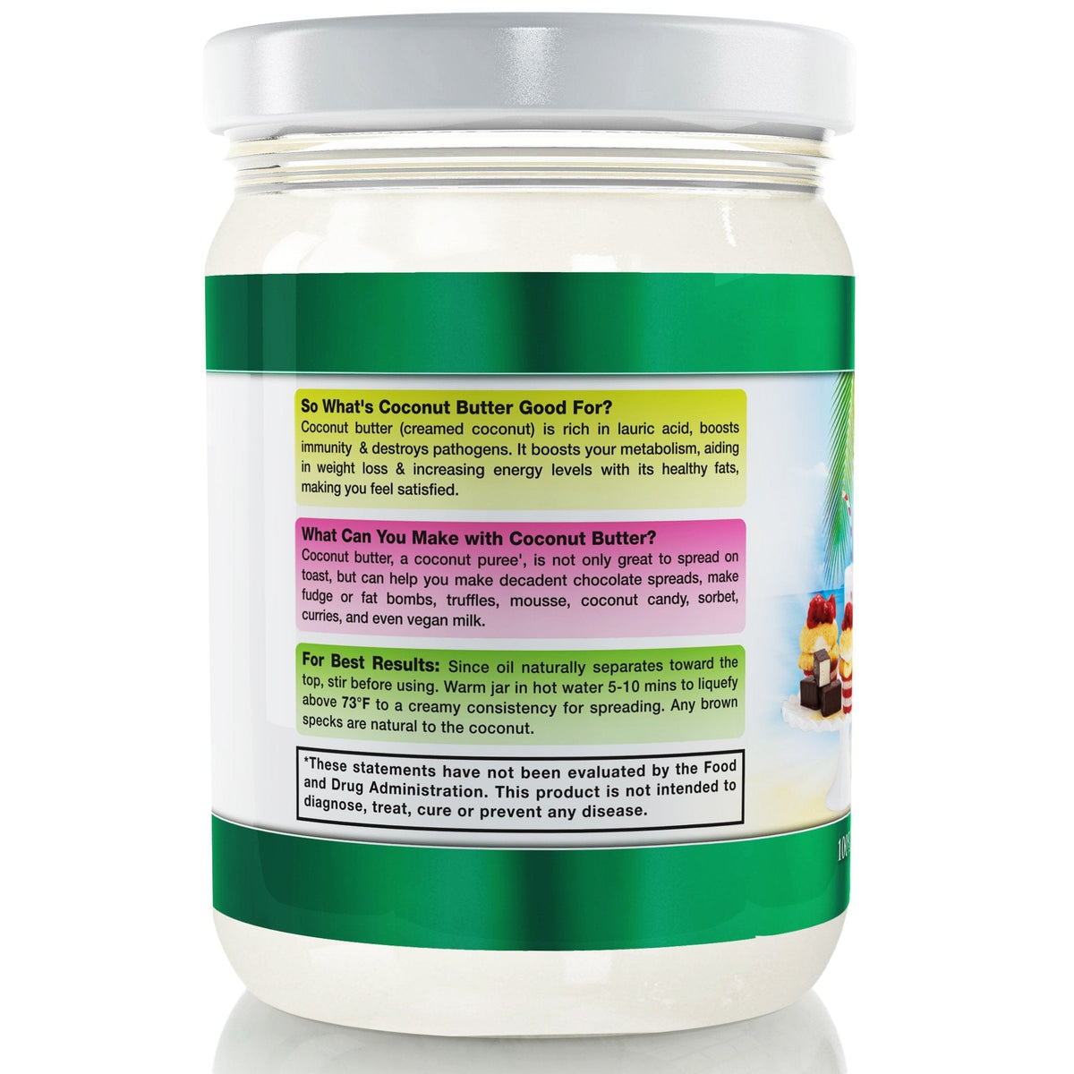 Organic Coconut Butter 2 Pack – Stone Ground, 17.63 oz Each | Coconut Country Living's