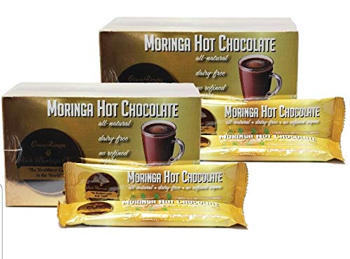 CocoRinga Moringa Hot Chocolate – Vegan High Protein, Keto & Sugarfree (10 ct)