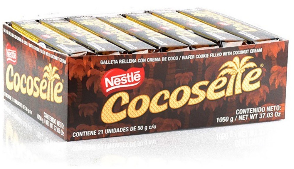 Cocosette Coconut Cream Wafer Cookies – Pack of 21 x 50 g (37 oz)