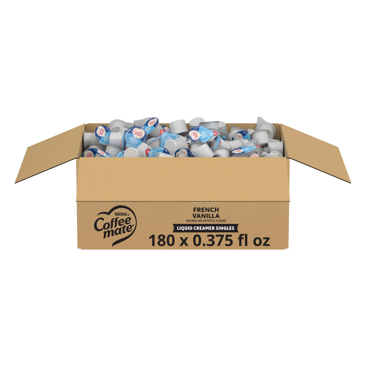Coffee Mate French Vanilla Liquid Creamer Singles – 180 Pack (Non-Dairy)