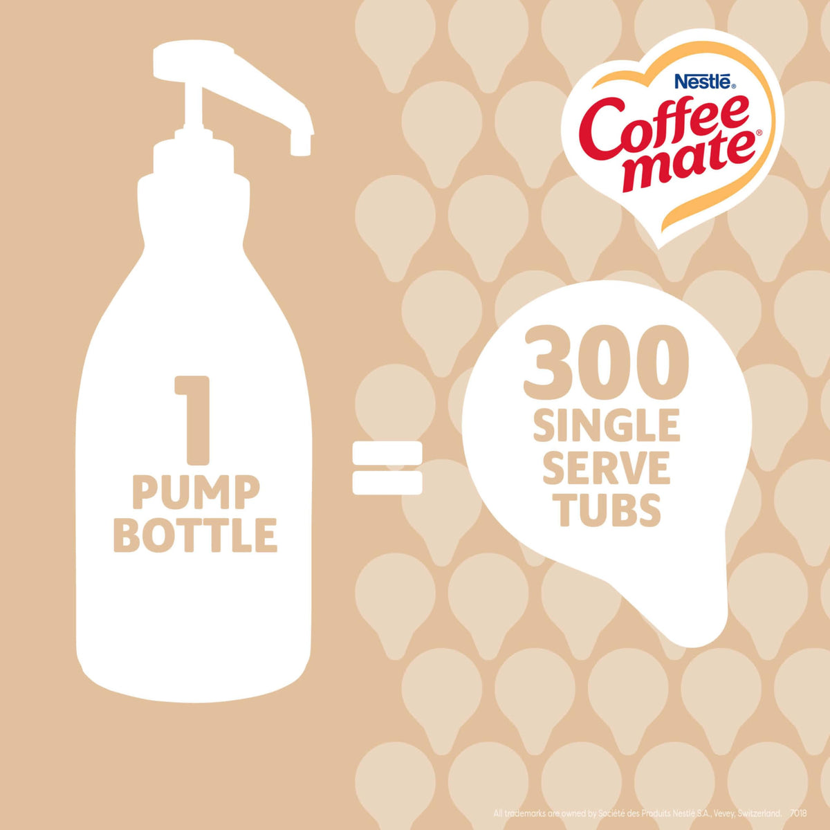 Nestle Coffee Mate Sweetened Original Liquid Creamer Pump Bottle – Non-Dairy, Shelf-Stable, 50.7 oz