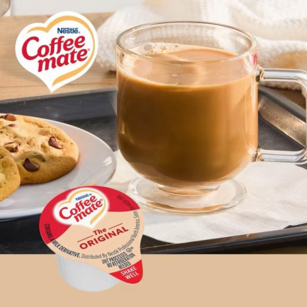 Coffee Mate Original Liquid Creamer 2-Pack – Non-Dairy Singles, 50-Count Each
