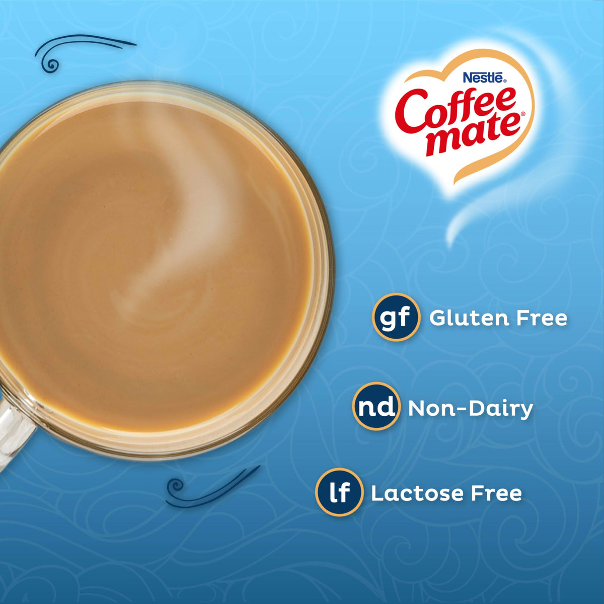Coffee mate Zero Sugar Flavored Creamer 4 Pack – Vanilla Caramel, Hazelnut, French Vanilla, Chocolate Creme (10.2 oz bottles)