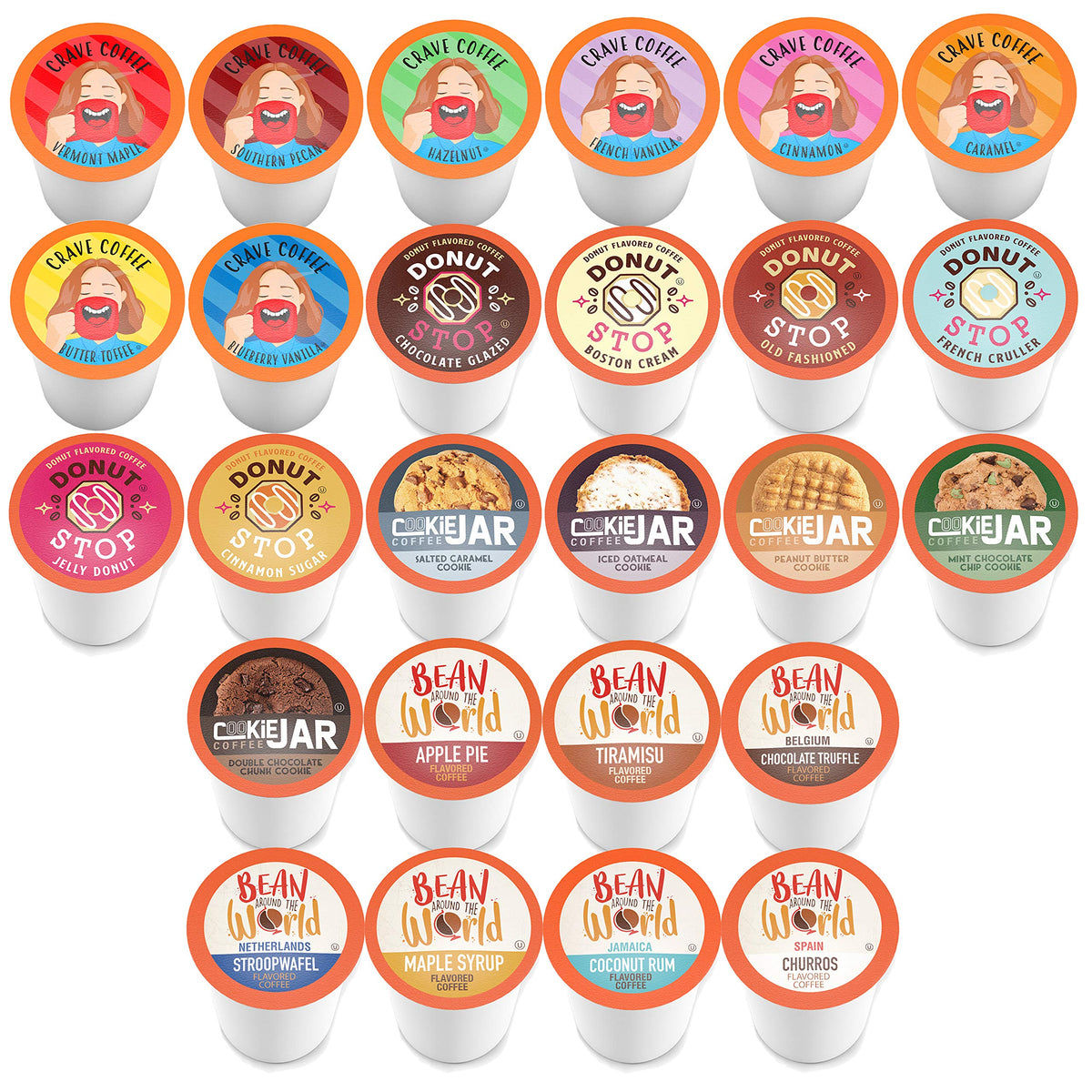 Coffee Pod Variety Packs Flavored Sampler – 52-Count Assorted K-Cup Pods, Keurig 2.0 Compatible