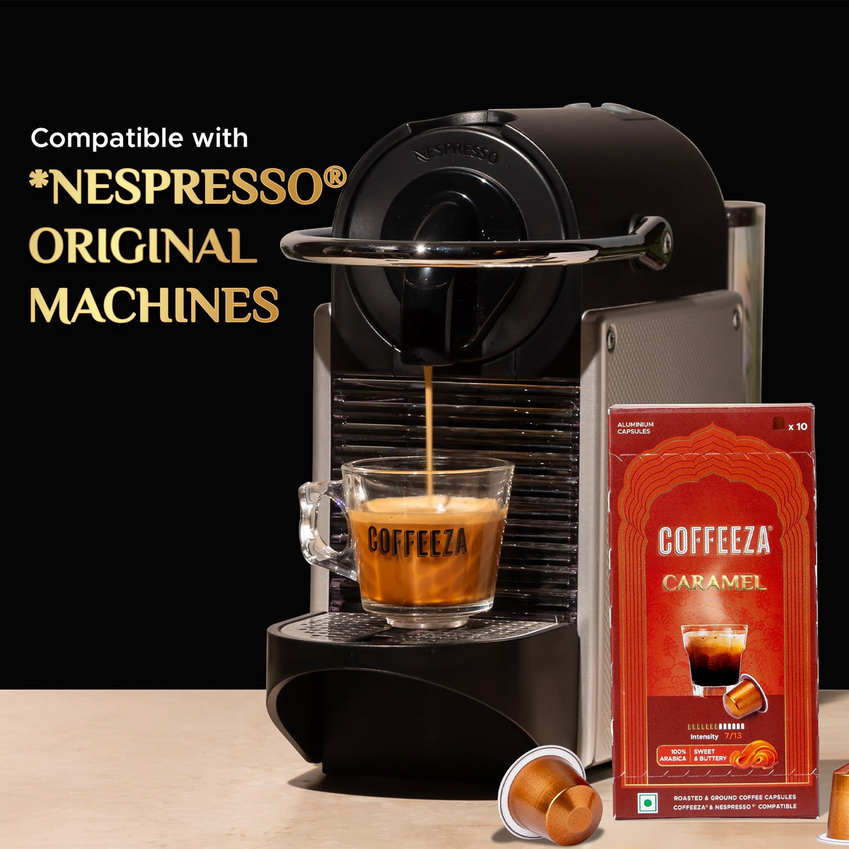 Coffeeza 100% Arabica Flavored Espresso Pods for Nespresso Original